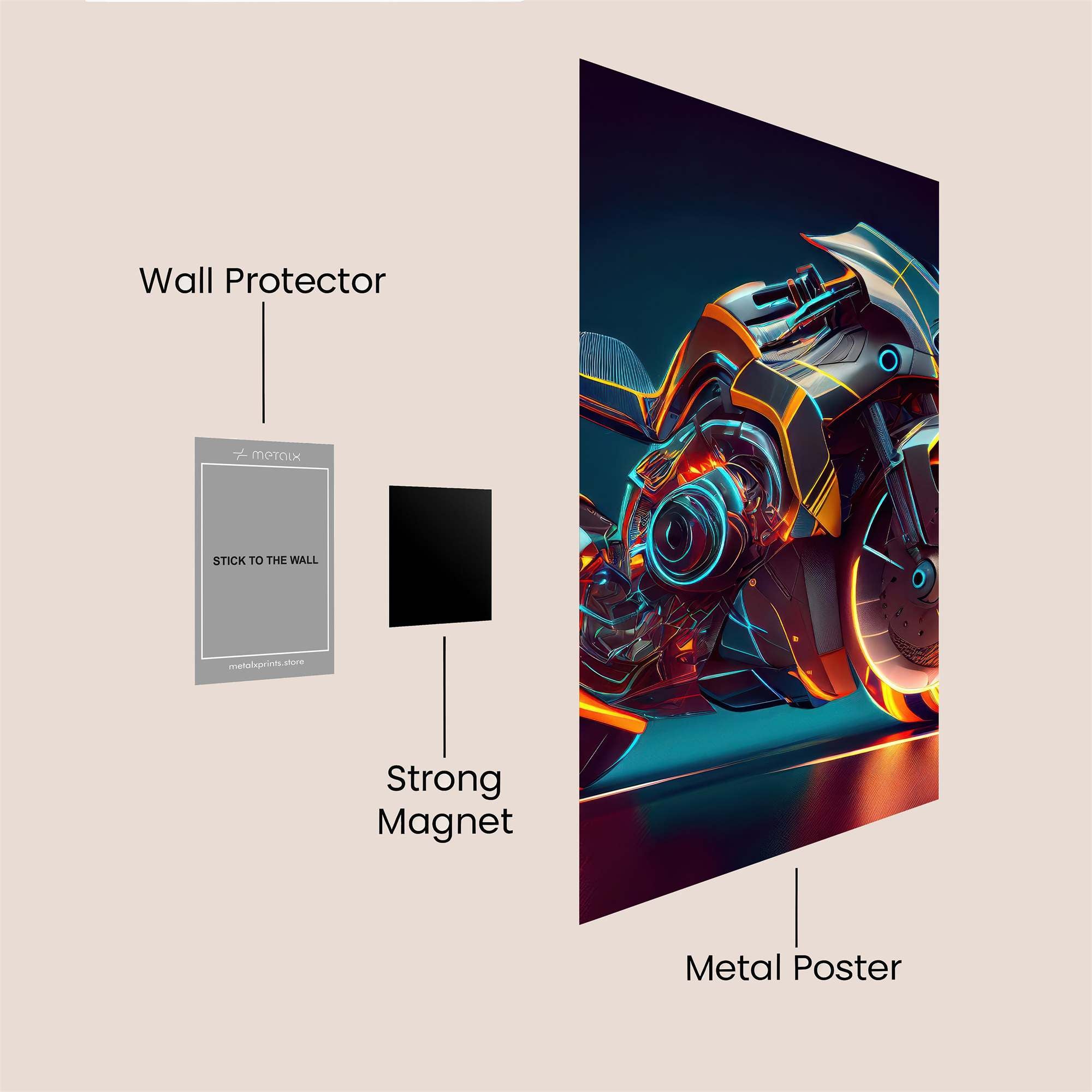Drone Frostbite Safe Wall Magnetic / M