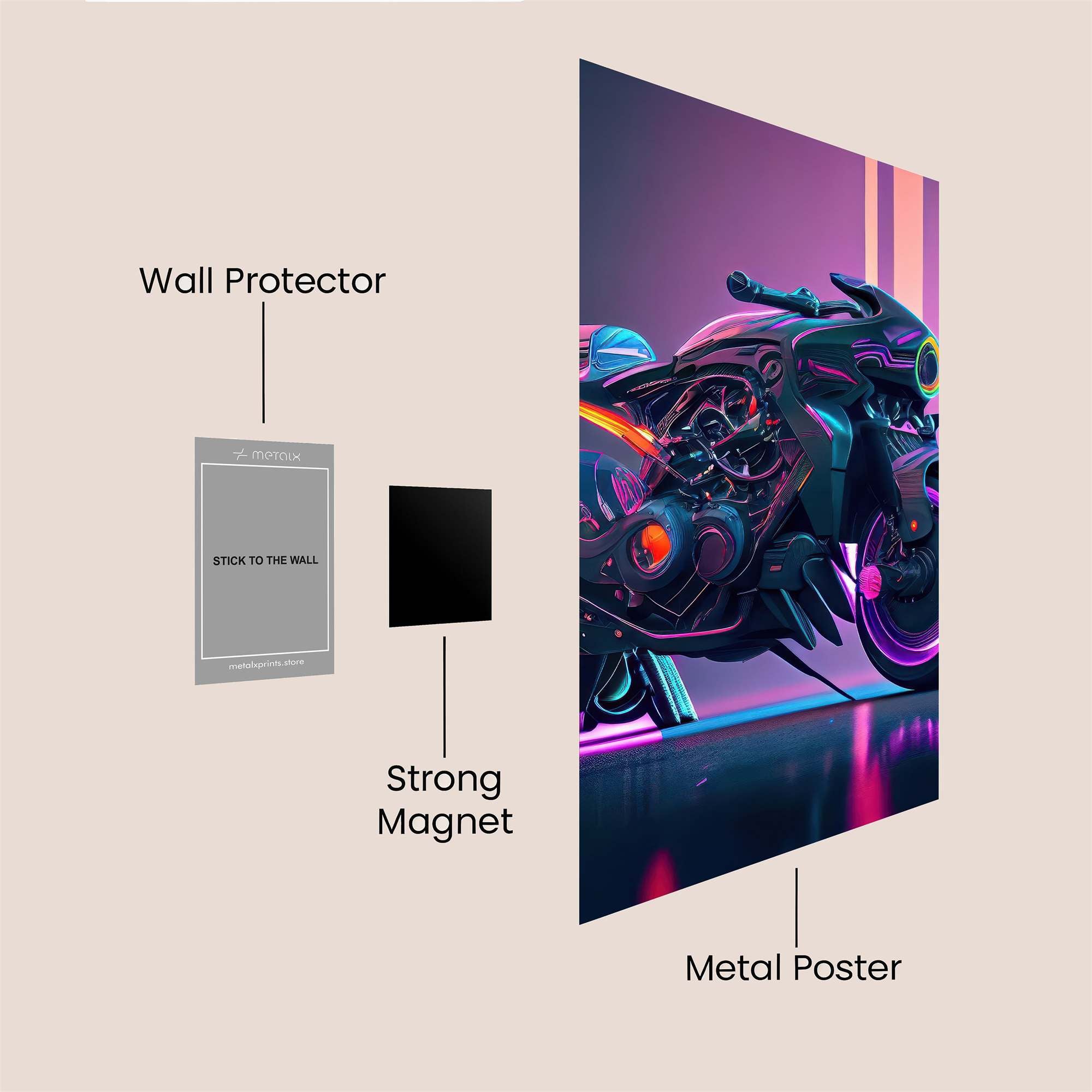 Neon Beast Safe Wall Magnetic / M
