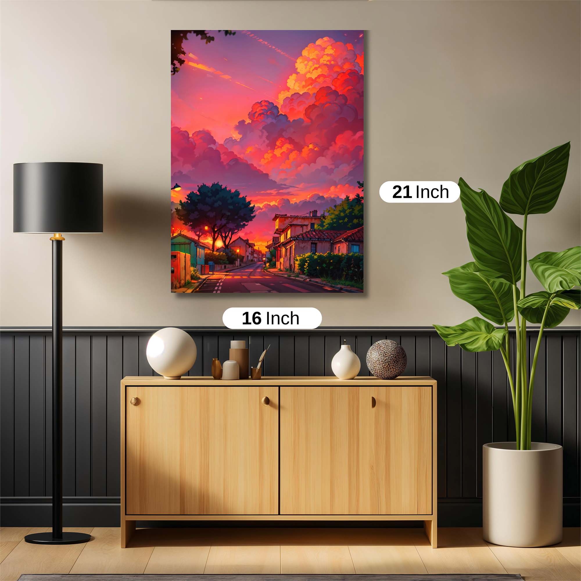Sunset Serenity Safe Wall Magnetic / M