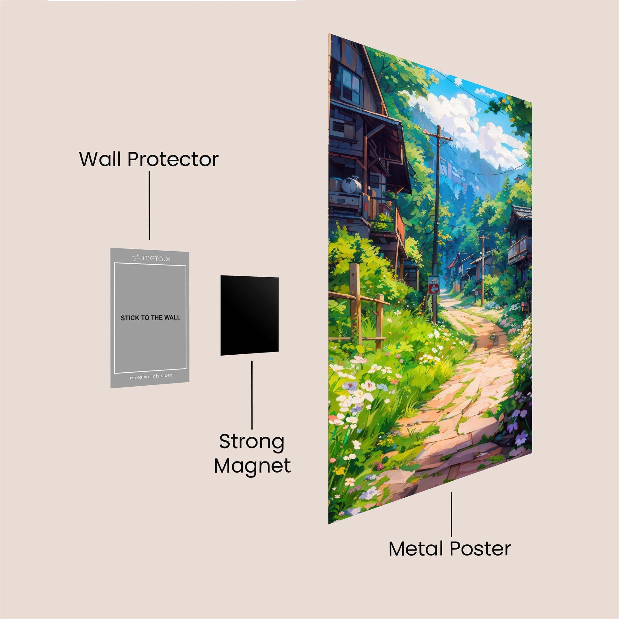 Mountain Serenity Safe Wall Magnetic / M