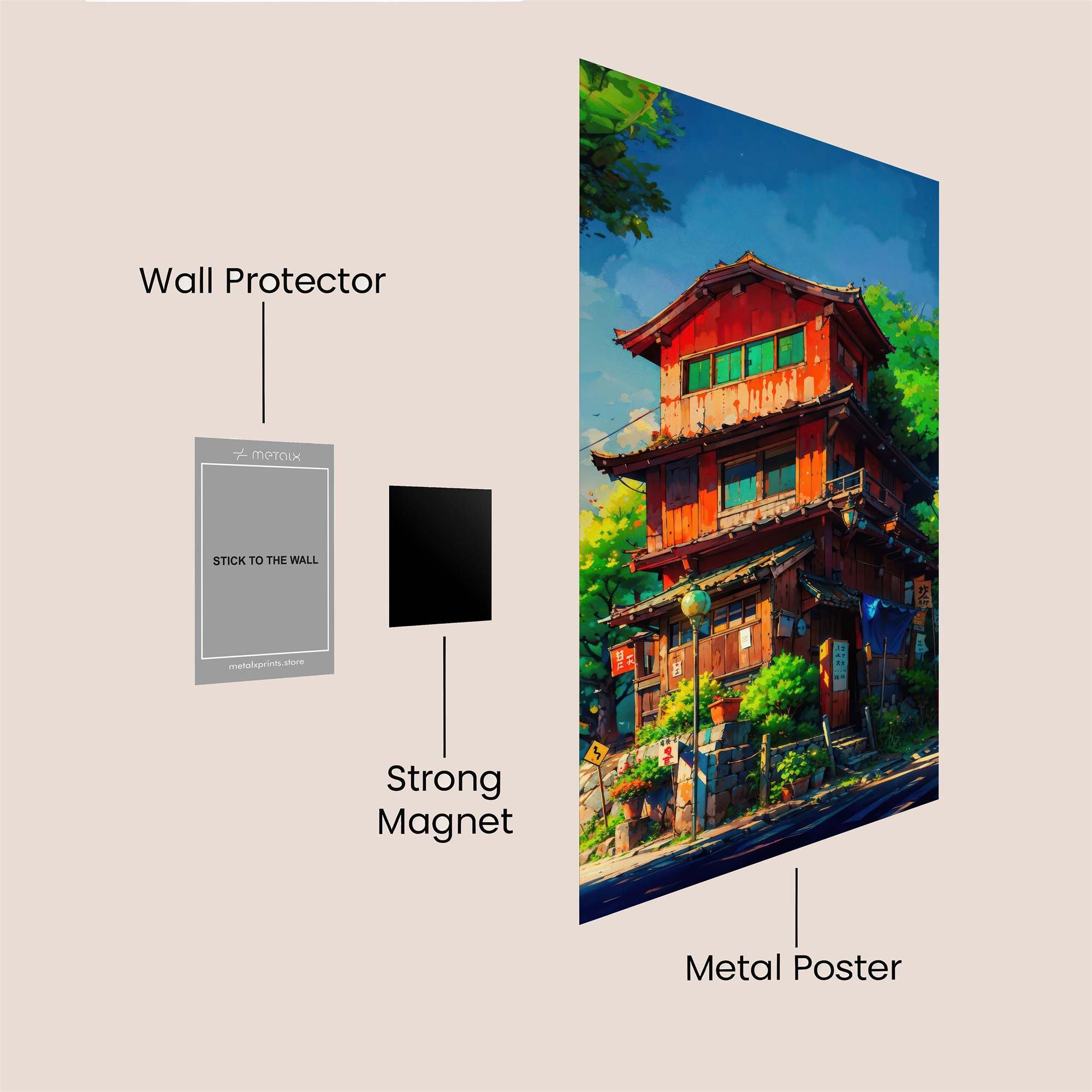 Pagoda Serenity Safe Wall Magnetic / M