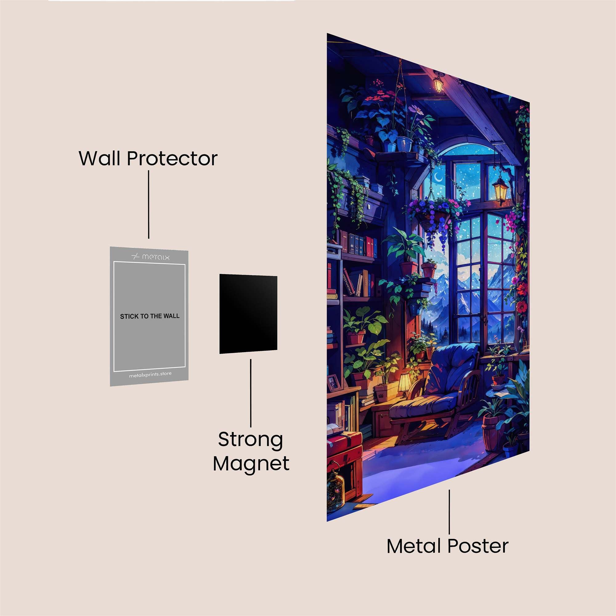 Hermione's Haven Safe Wall Magnetic / M