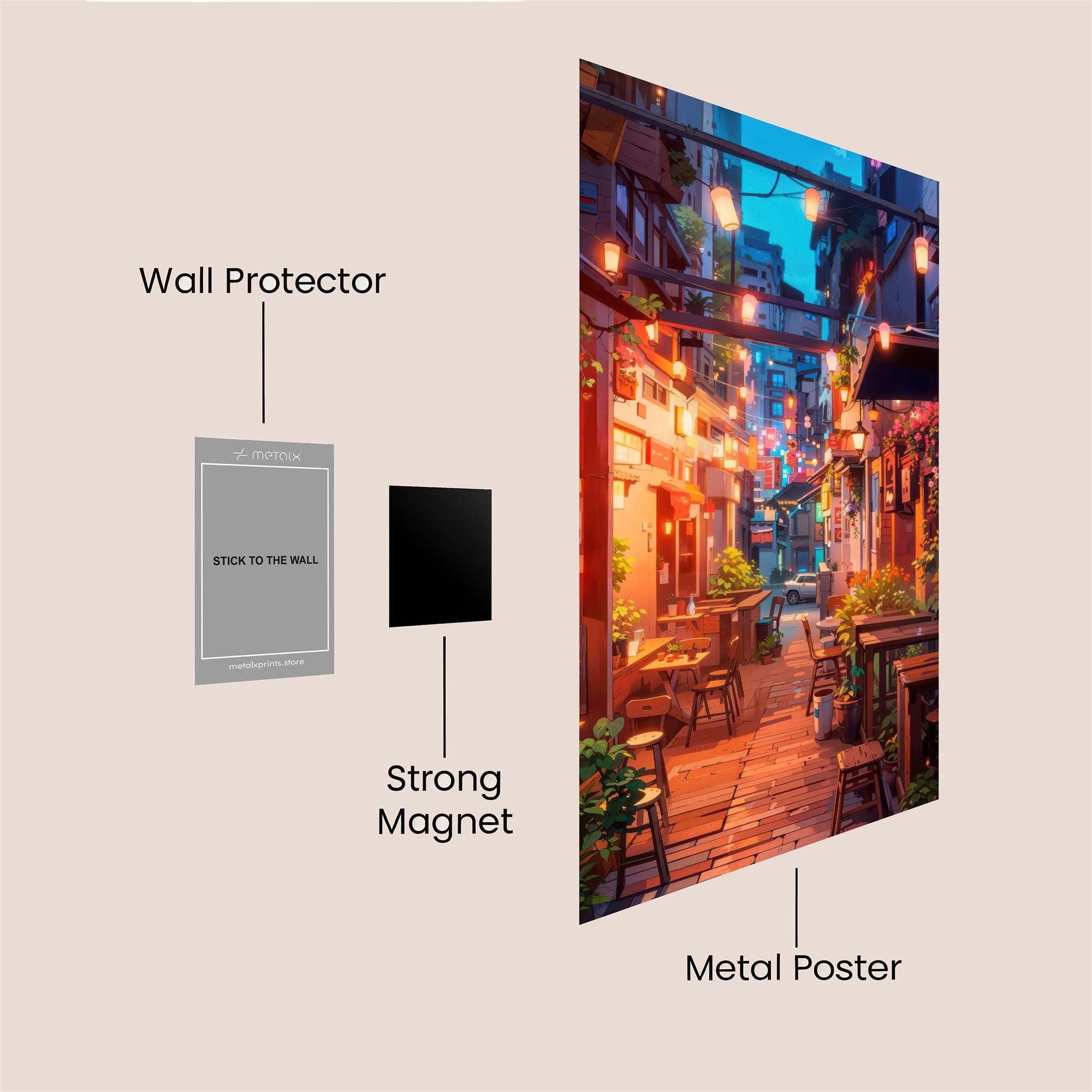 Alley Glow Safe Wall Magnetic / M