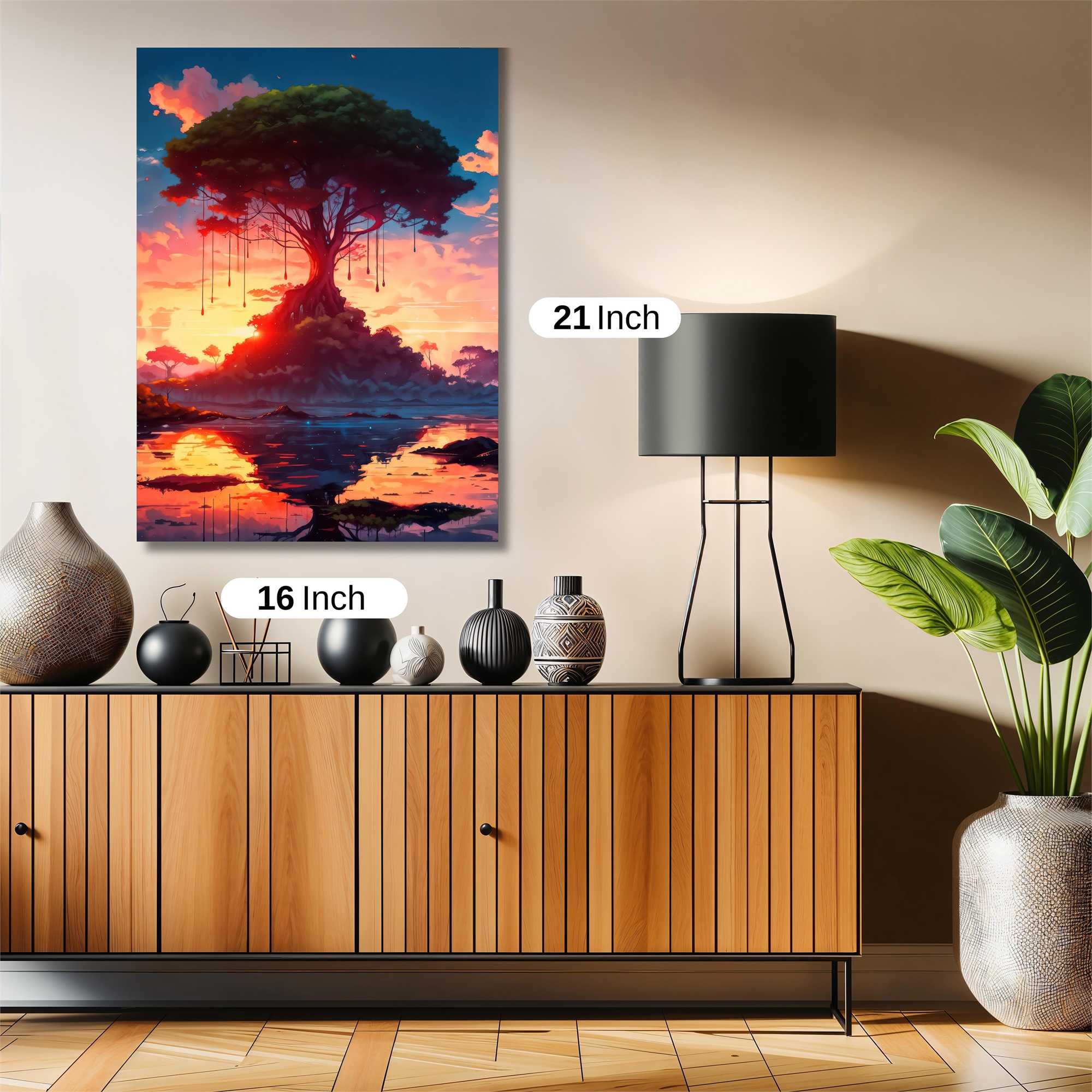 Sunset Serenity Safe Wall Magnetic / M