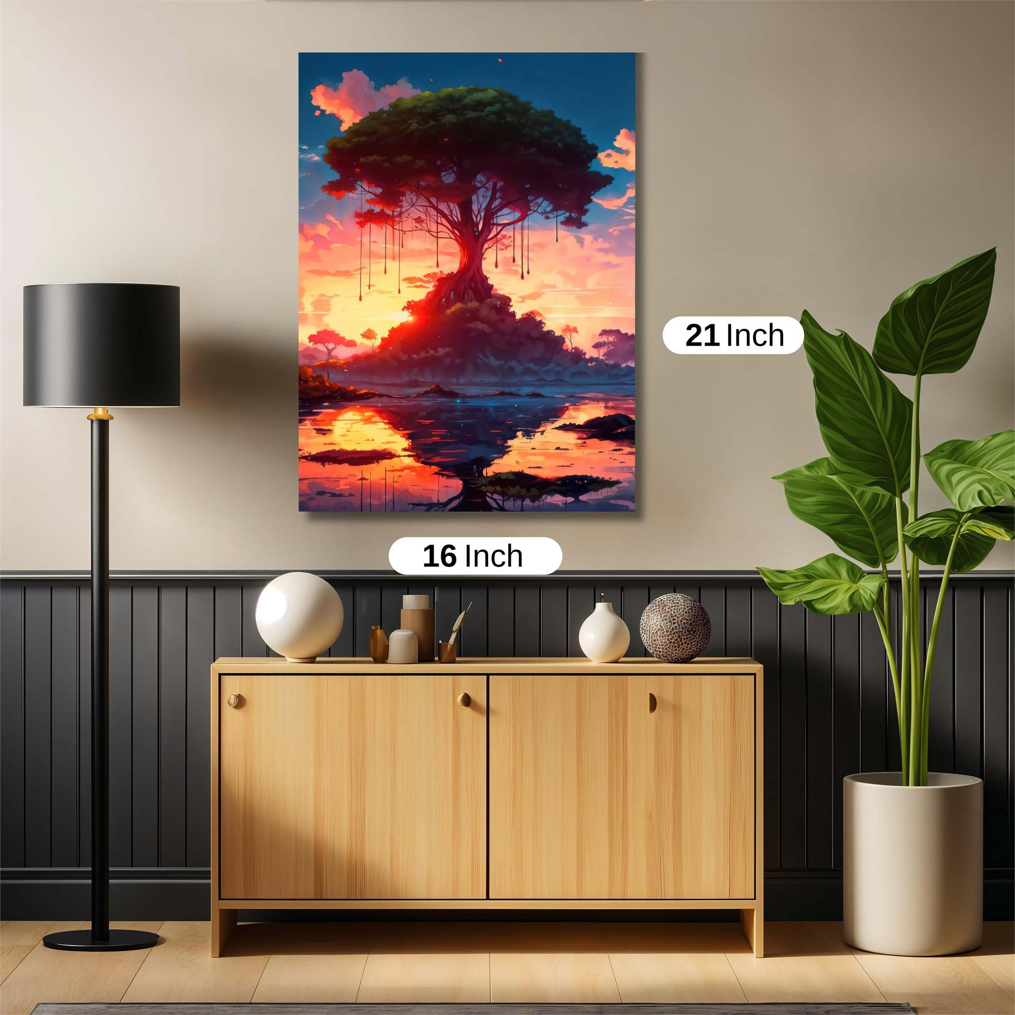 Sunset Serenity Safe Wall Magnetic / M