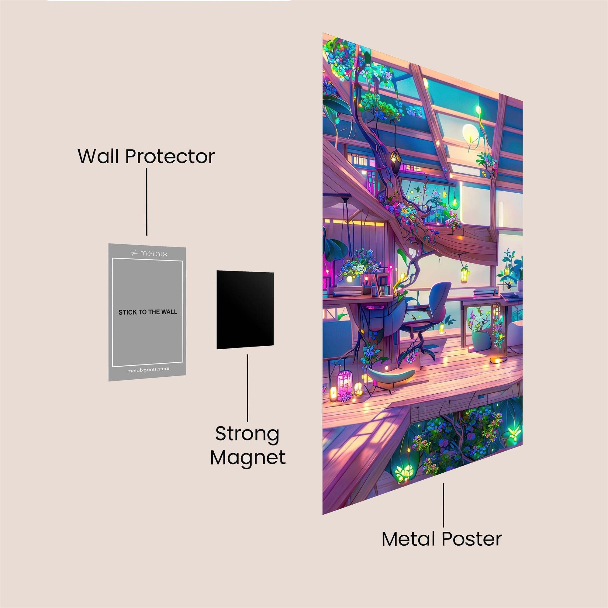 Dreamscape Serenity Safe Wall Magnetic / M