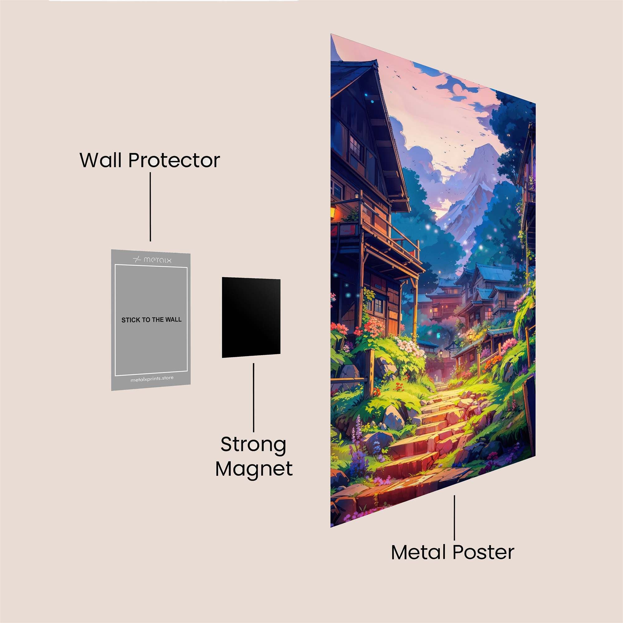 Mountain Serenity Safe Wall Magnetic / M