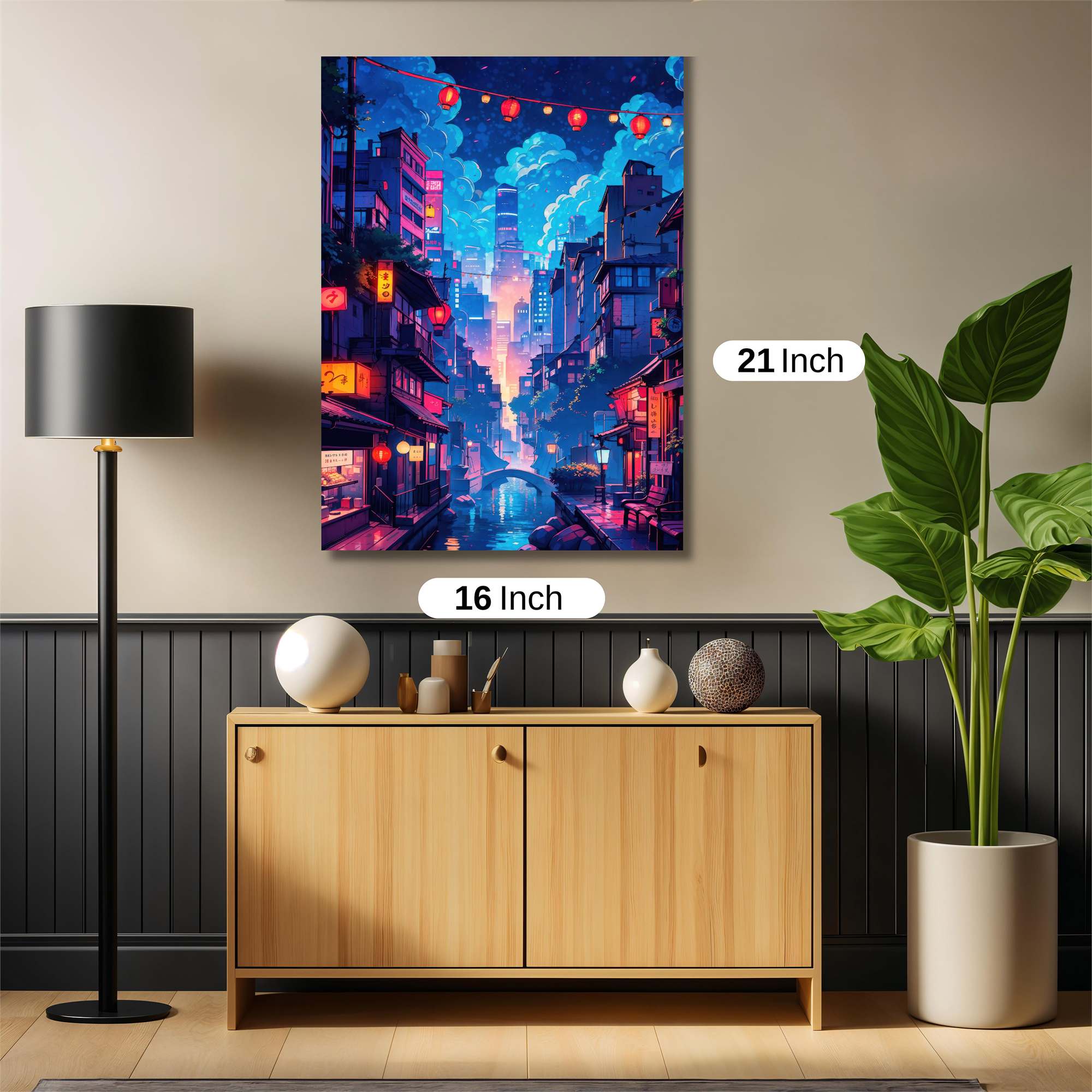 Neon Serenity Safe Wall Magnetic / M
