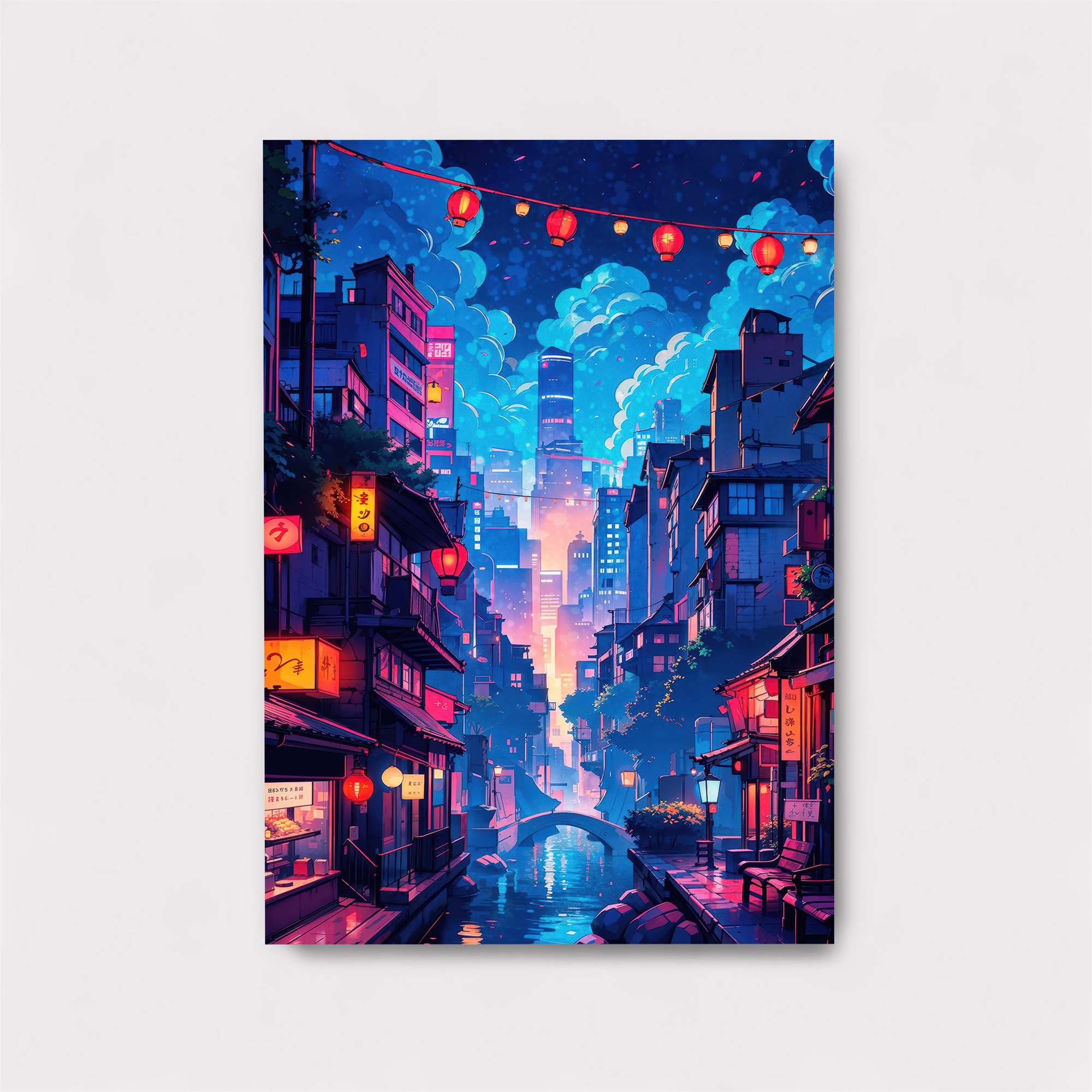 Neon Serenity Safe Wall Magnetic / M