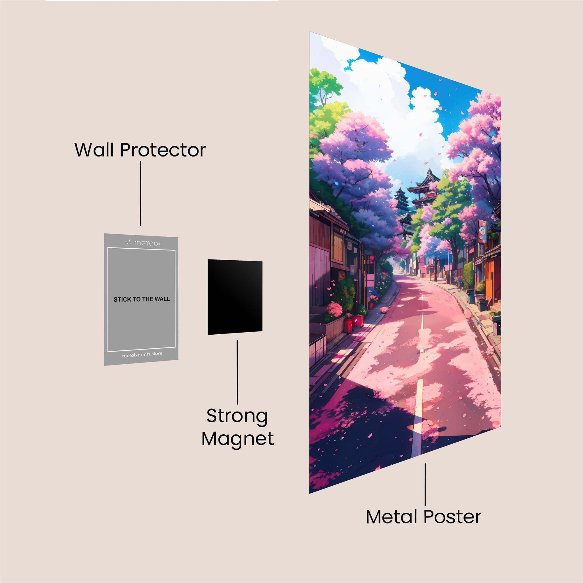 Sakura Serenity Safe Wall Magnetic / M