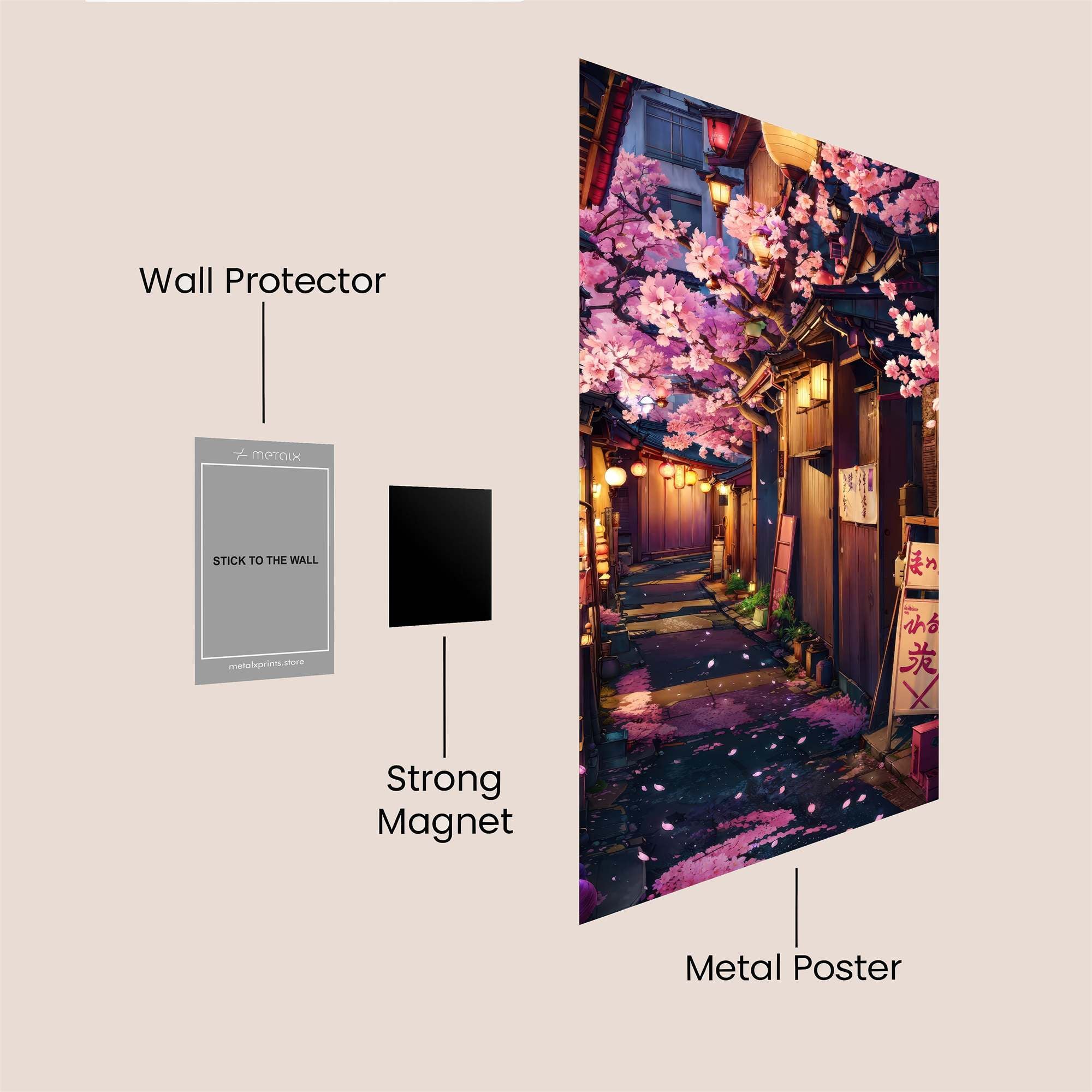 Sakura Serenity Safe Wall Magnetic / M