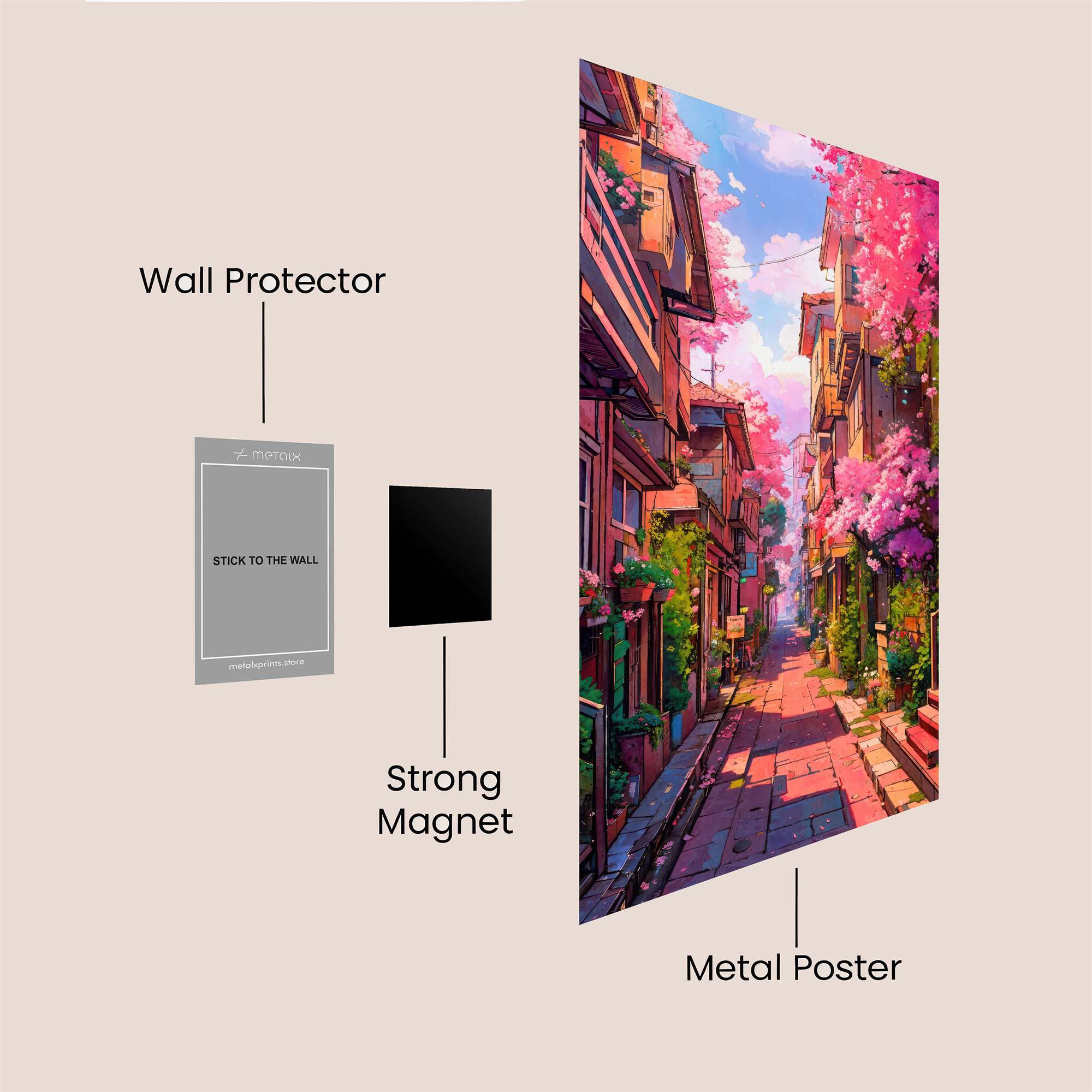 Blossom Serenity Safe Wall Magnetic / M
