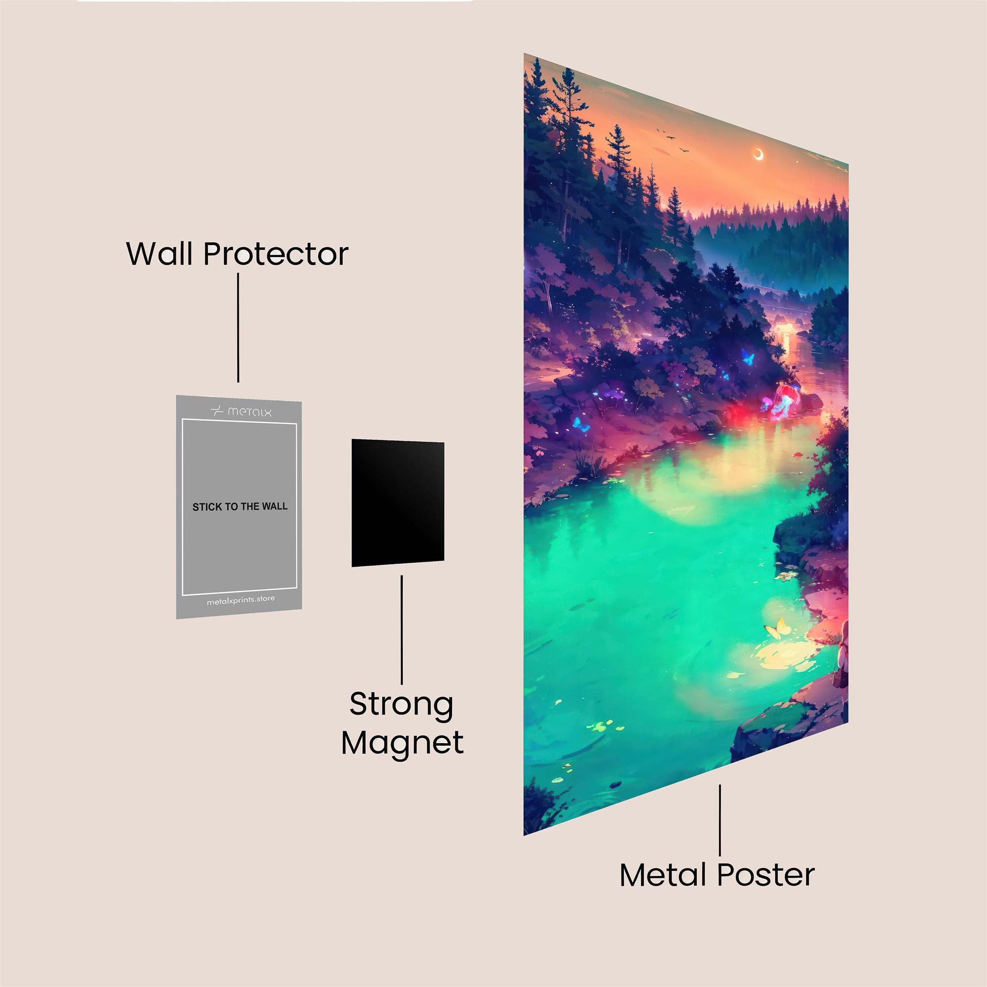 Twilight Tranquility Safe Wall Magnetic / M