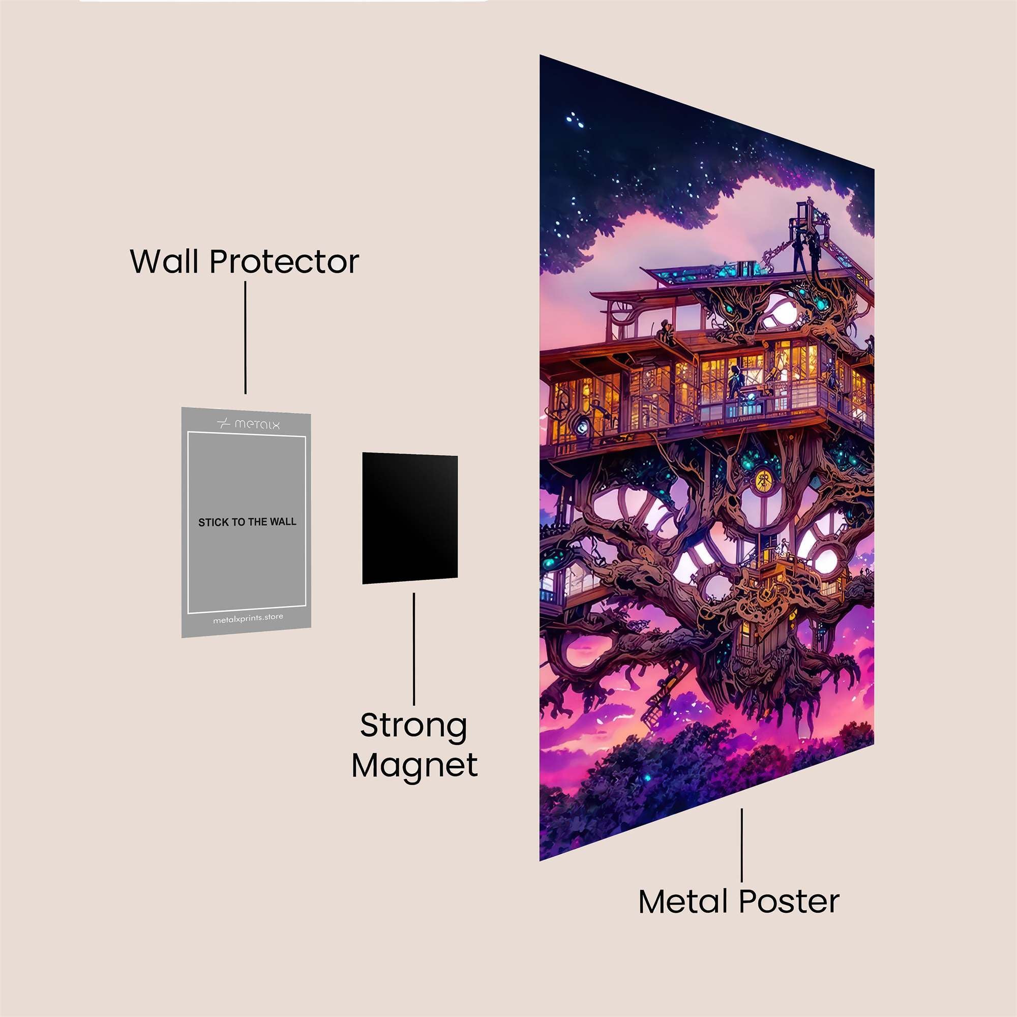 Treehouse Dreamscape Safe Wall Magnetic / M
