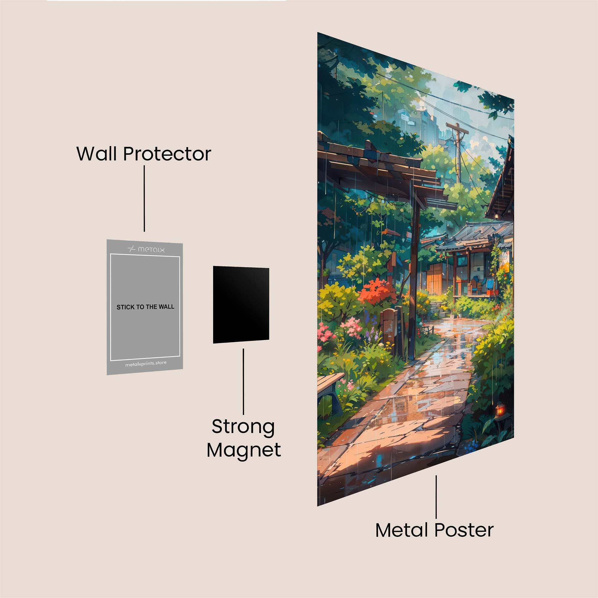 Garden Serenity Safe Wall Magnetic / M