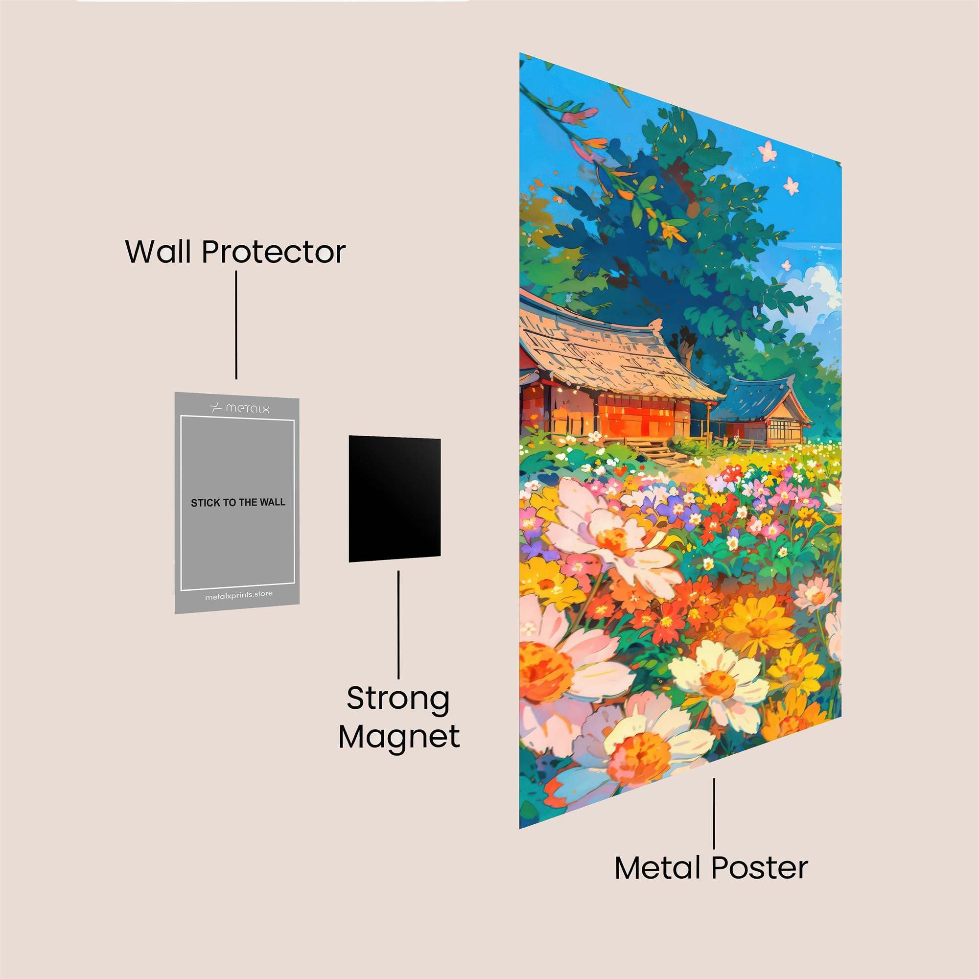 Cottage Bliss Safe Wall Magnetic / M