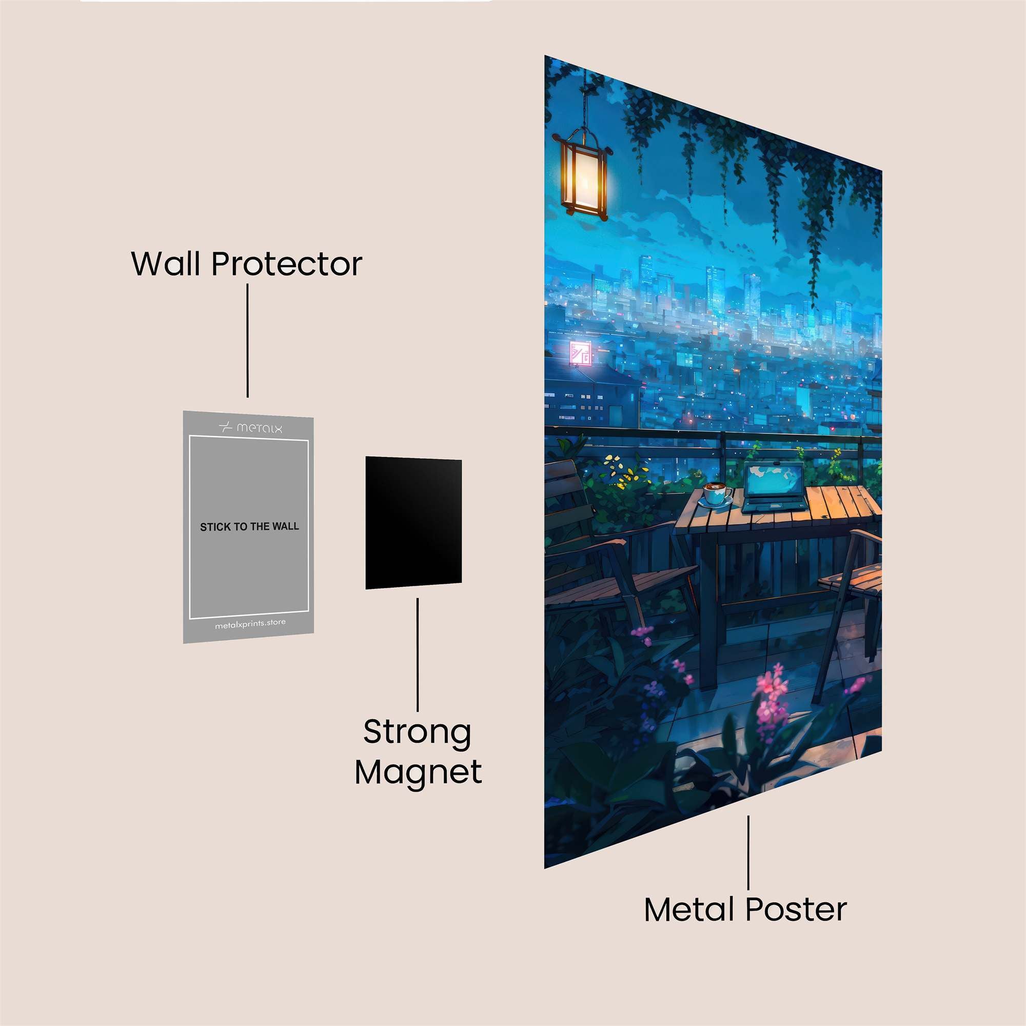 City Serenity Safe Wall Magnetic / M