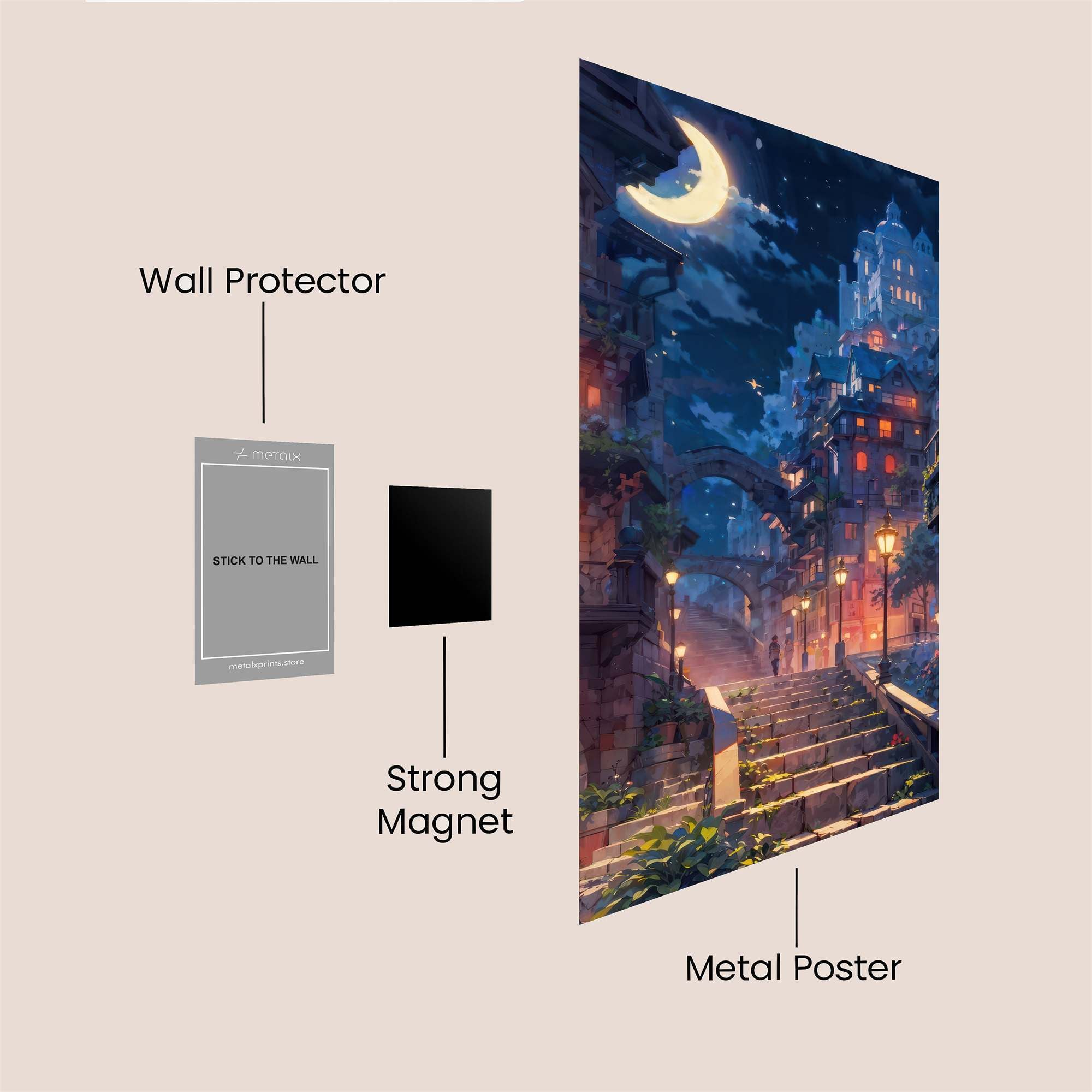 Moonlit Serenity Safe Wall Magnetic / M