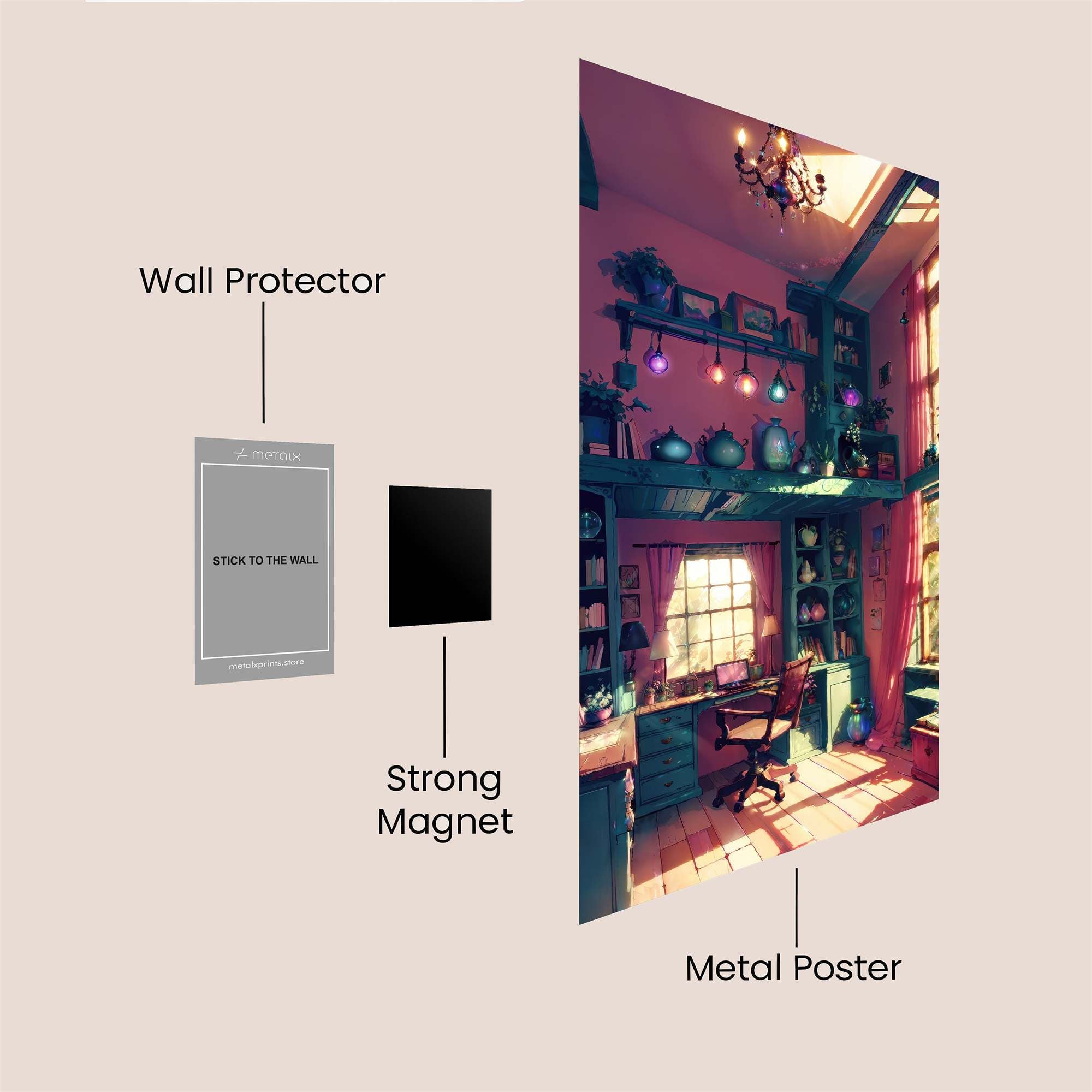 Whimsy Workspace Safe Wall Magnetic / M