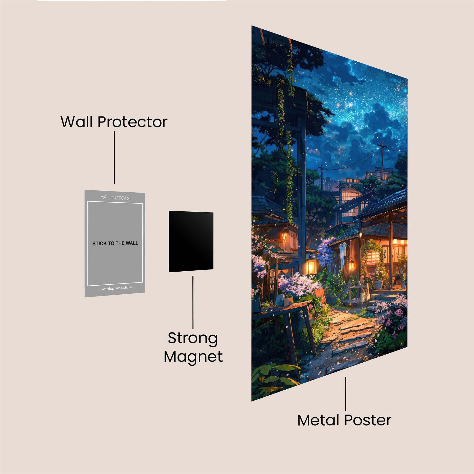 Starlit Serenity Safe Wall Magnetic / M