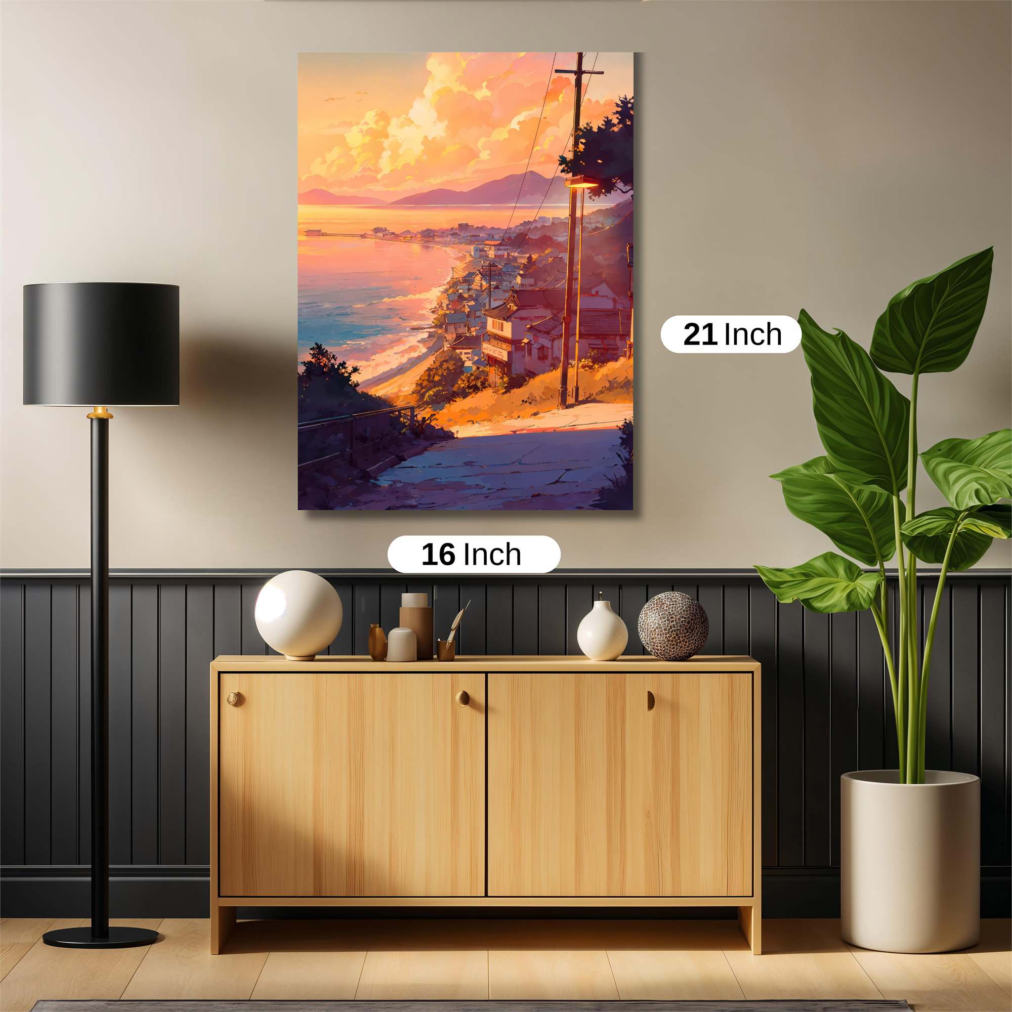Sunset Serenity Safe Wall Magnetic / M