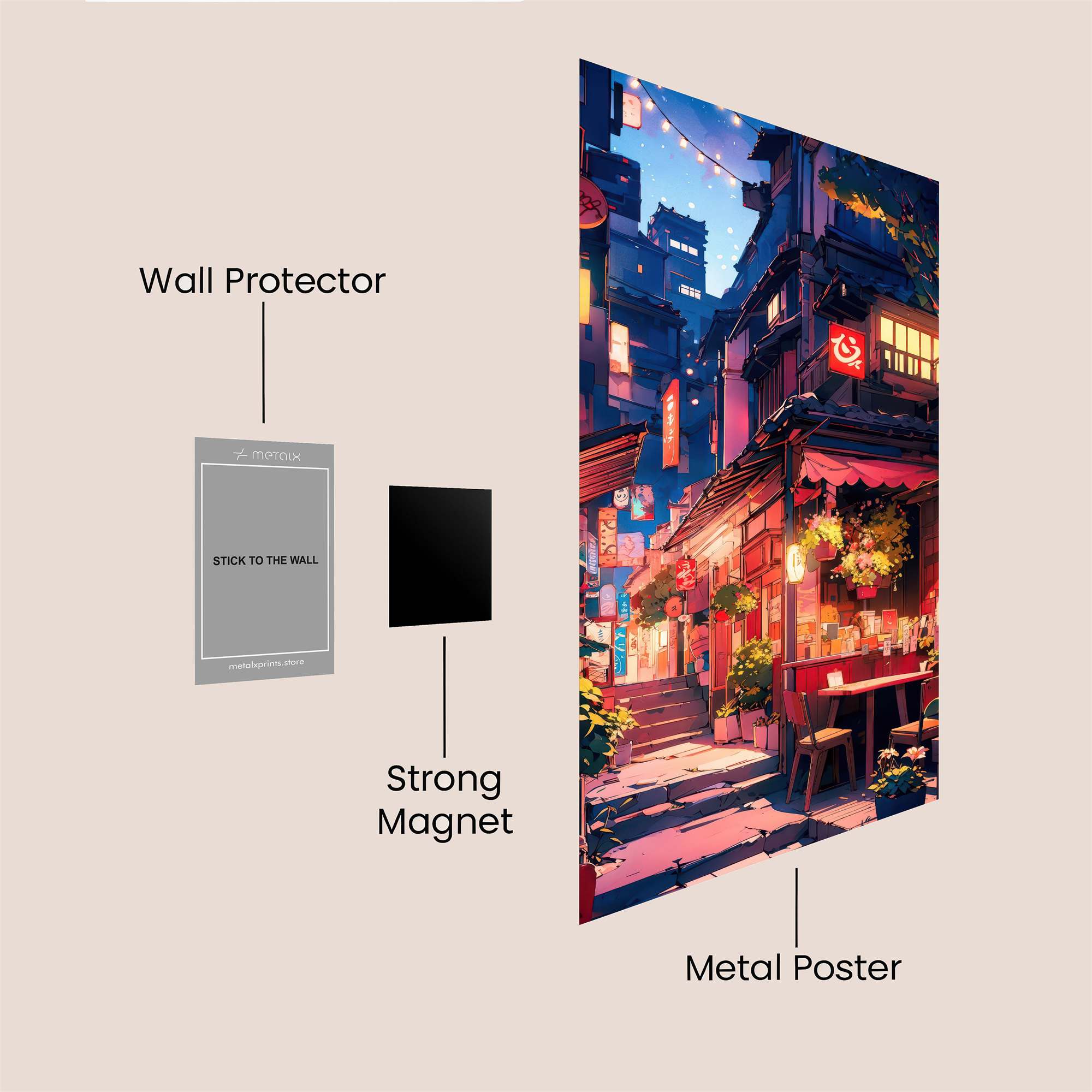 Tokyo Tranquil Safe Wall Magnetic / M