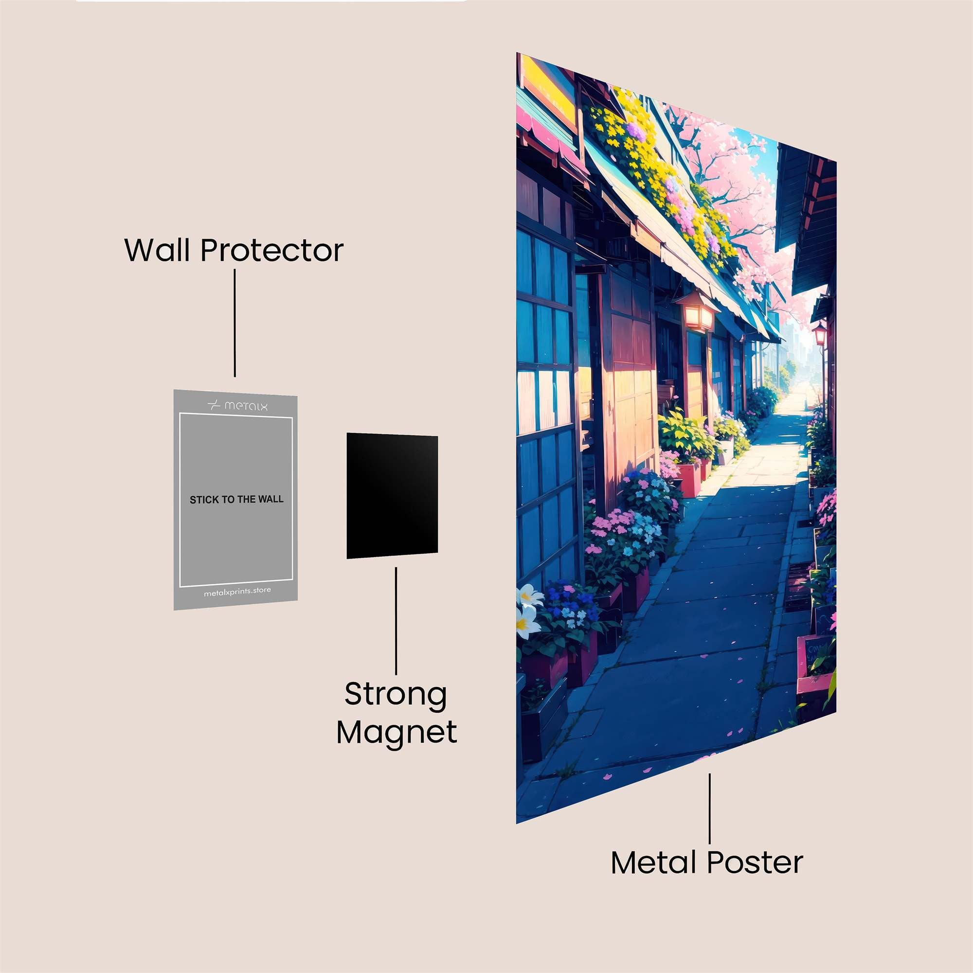 Blossom Serenity Safe Wall Magnetic / M