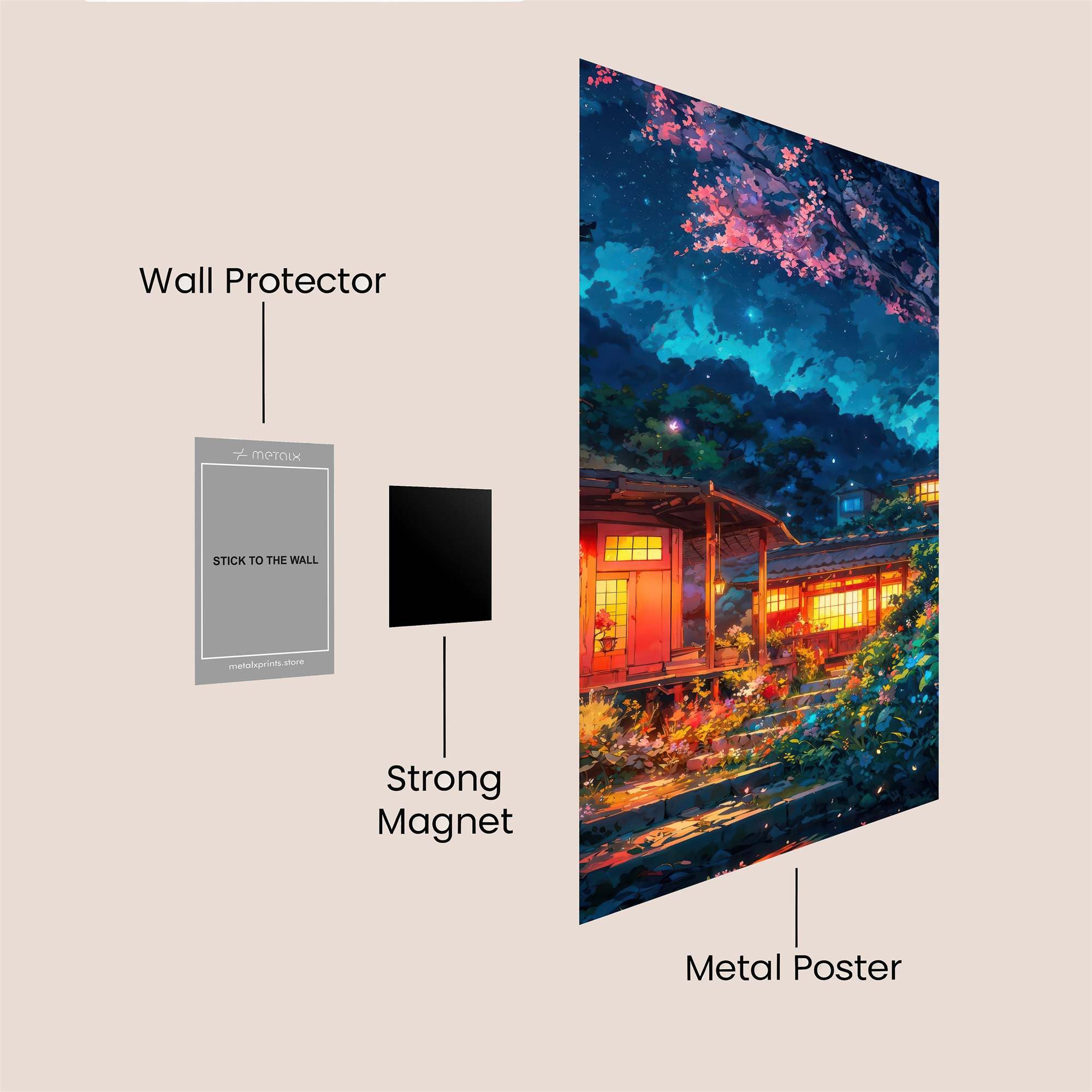 Serenity Cottage Safe Wall Magnetic / M