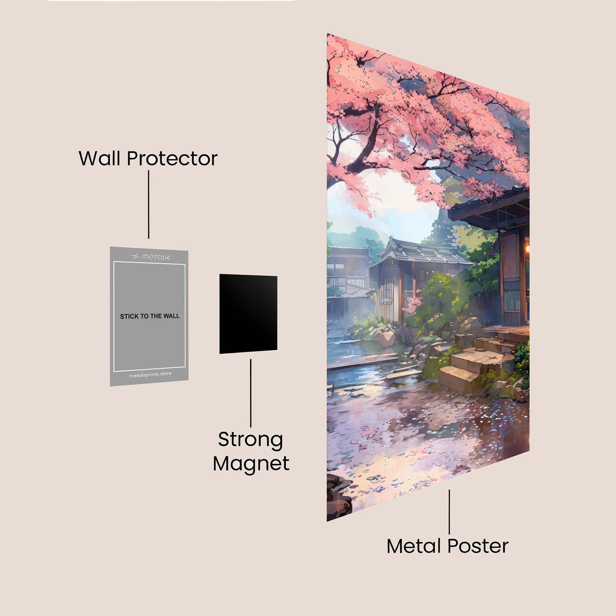 Blossom Serenity Safe Wall Magnetic / M