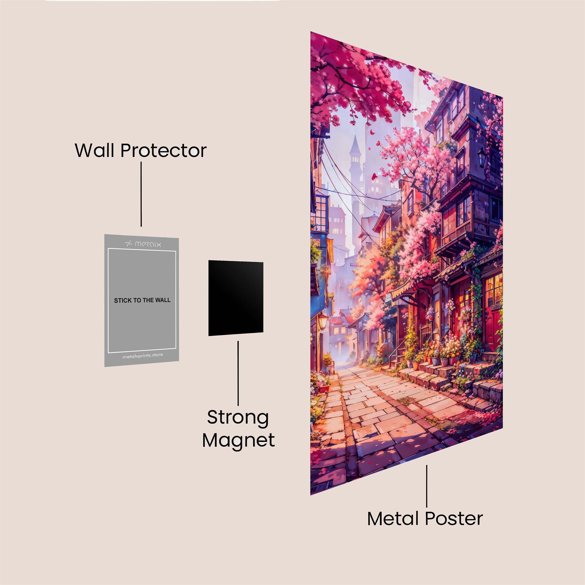 Sakura Serenity Safe Wall Magnetic / M