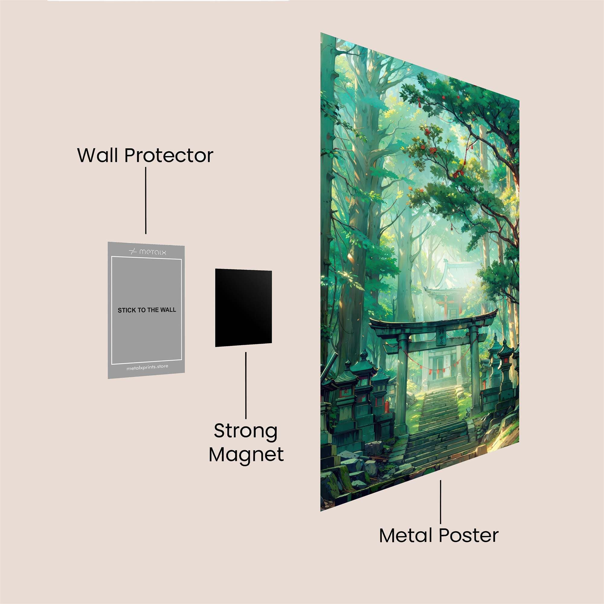 Forest Serenity Safe Wall Magnetic / M