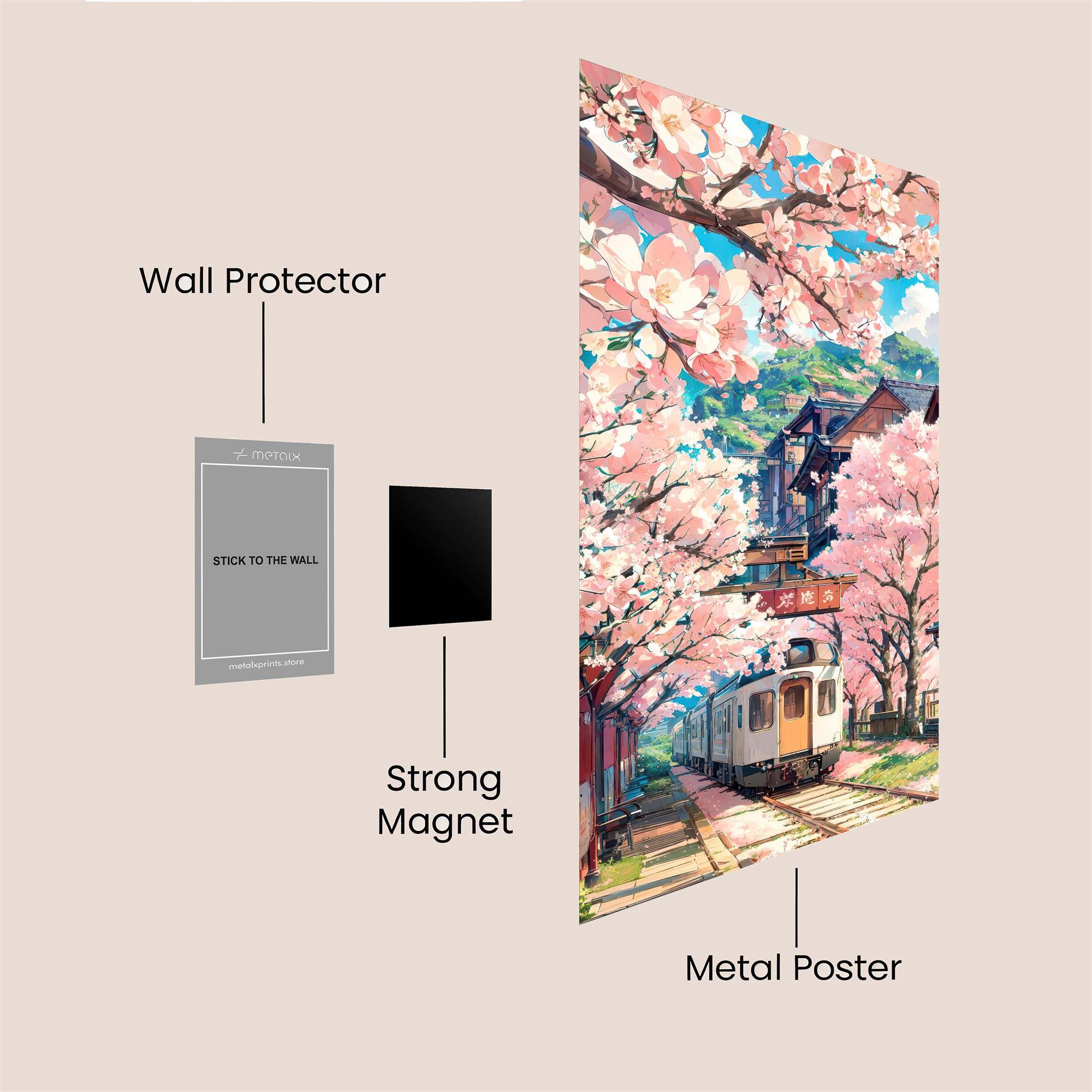 Sakura Serenity Safe Wall Magnetic / M