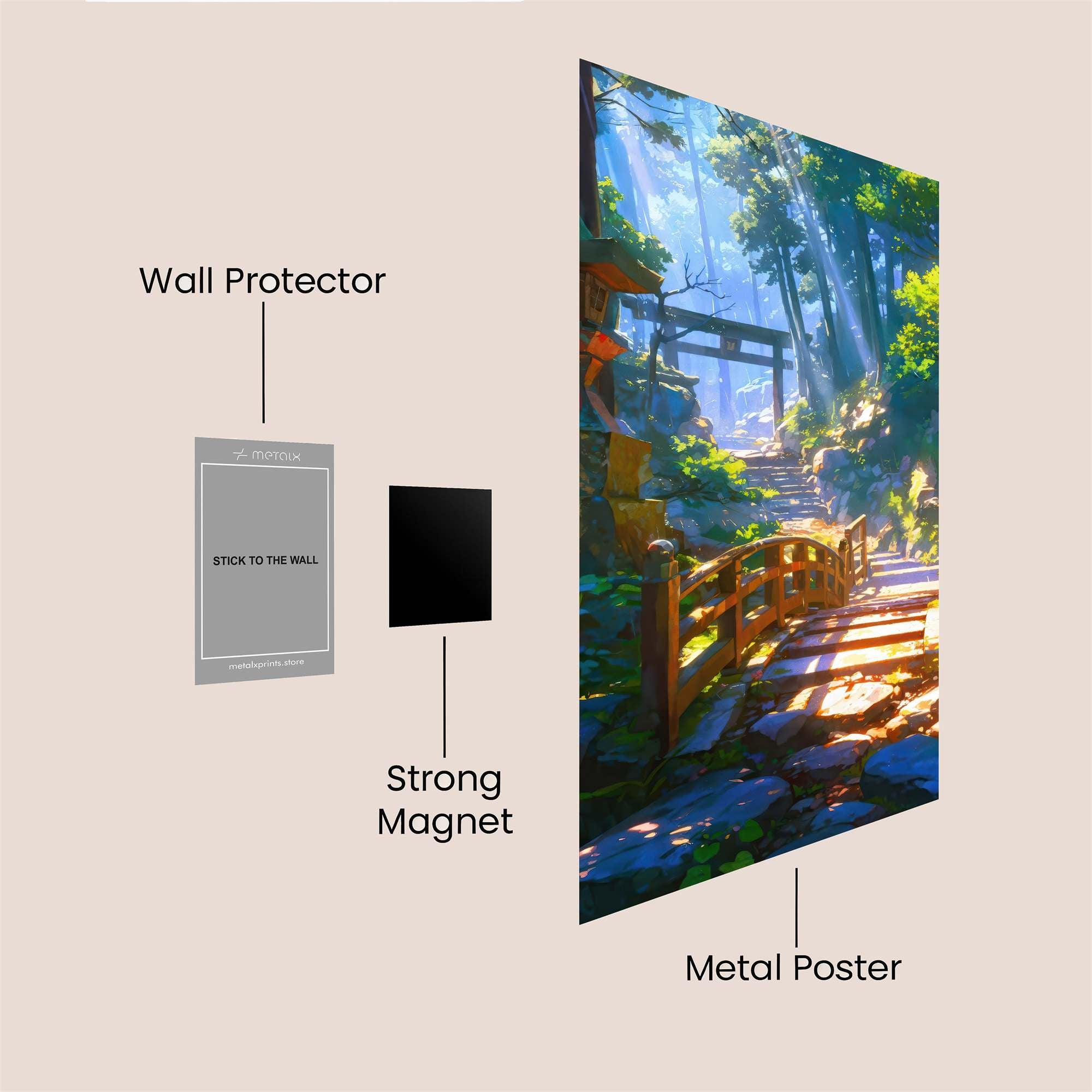 Forest Serenity Safe Wall Magnetic / M