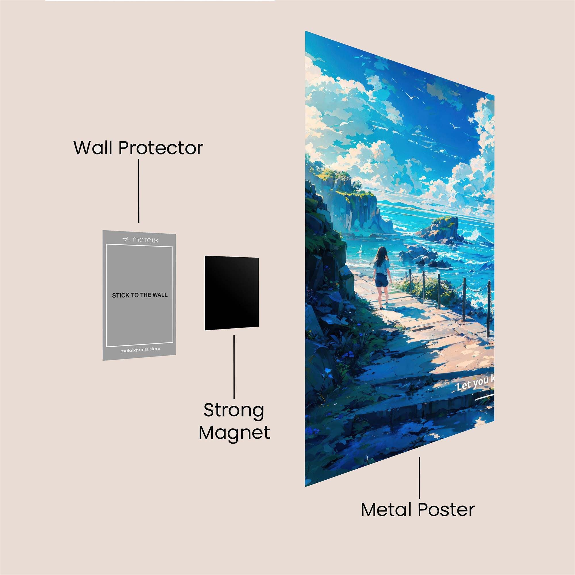 Journey Serene Safe Wall Magnetic / M