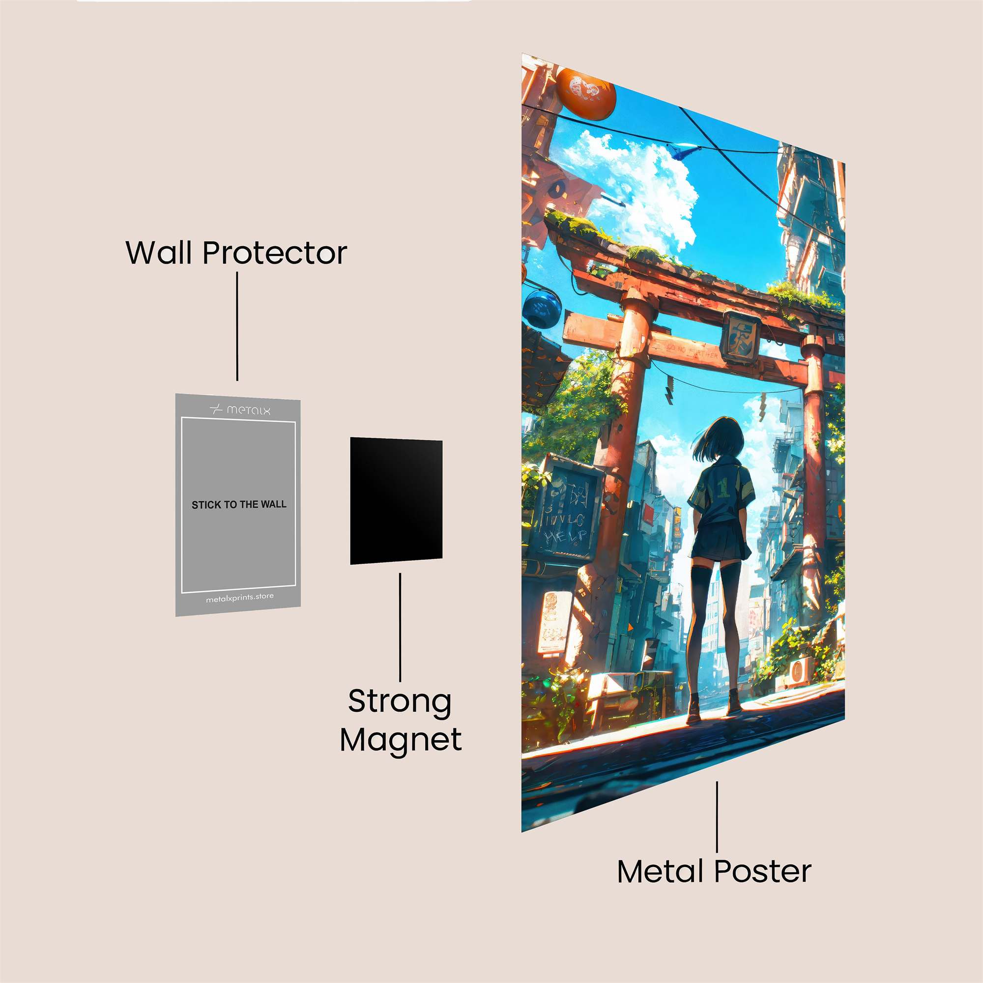 Neon Serenity Safe Wall Magnetic / M