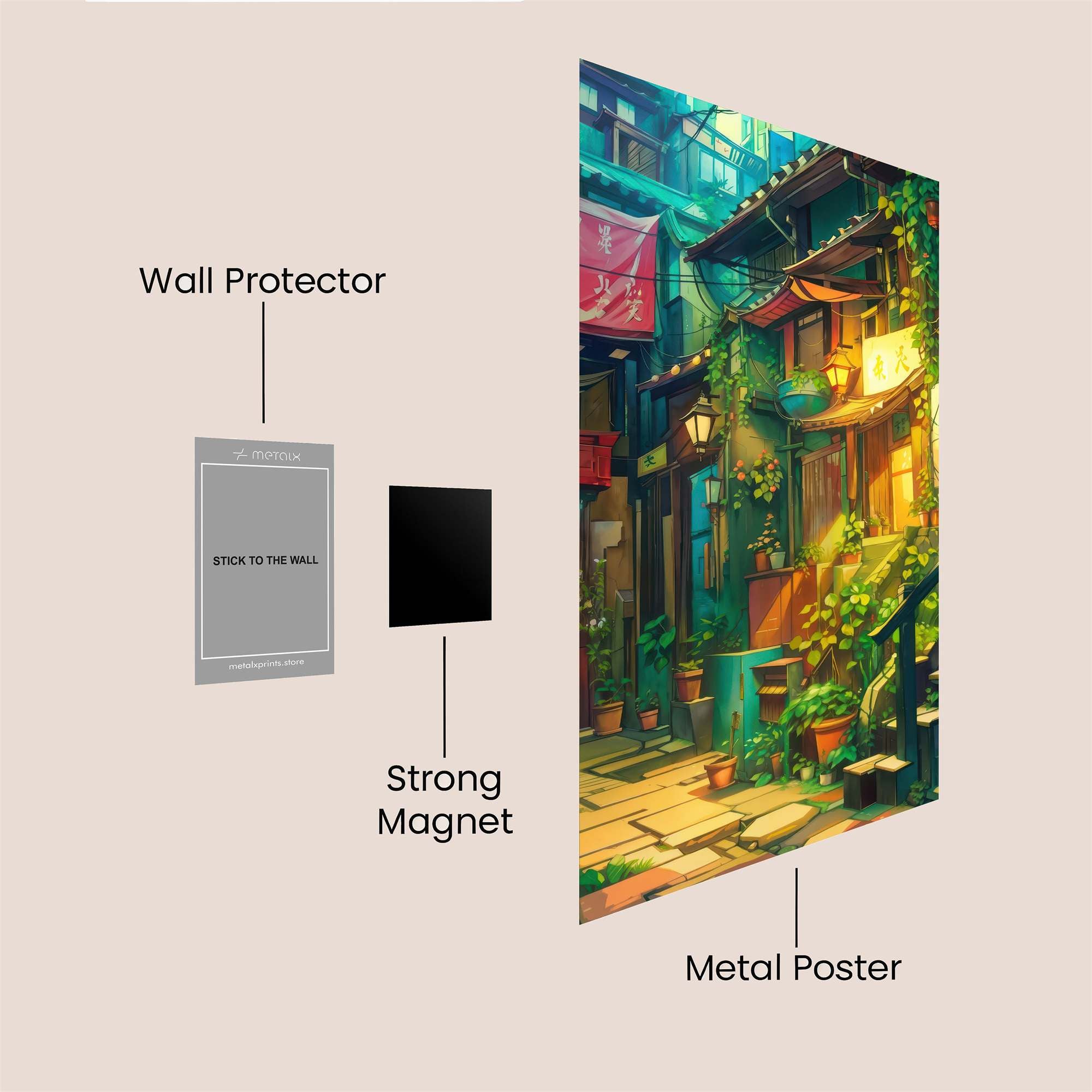 Alleyway Serenity Safe Wall Magnetic / M