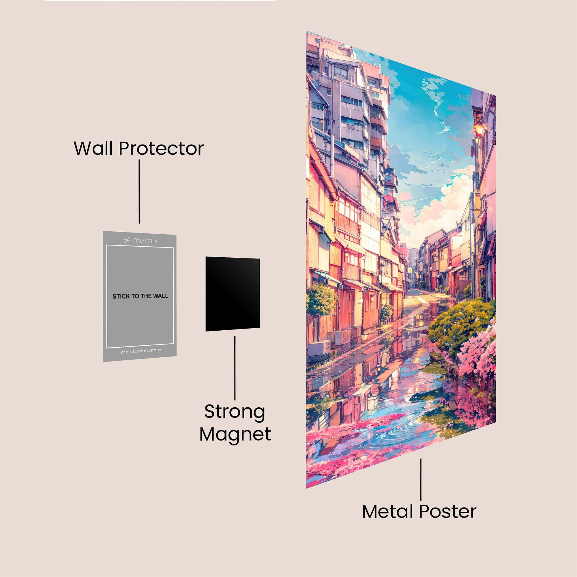 Sakura Serenity Safe Wall Magnetic / M