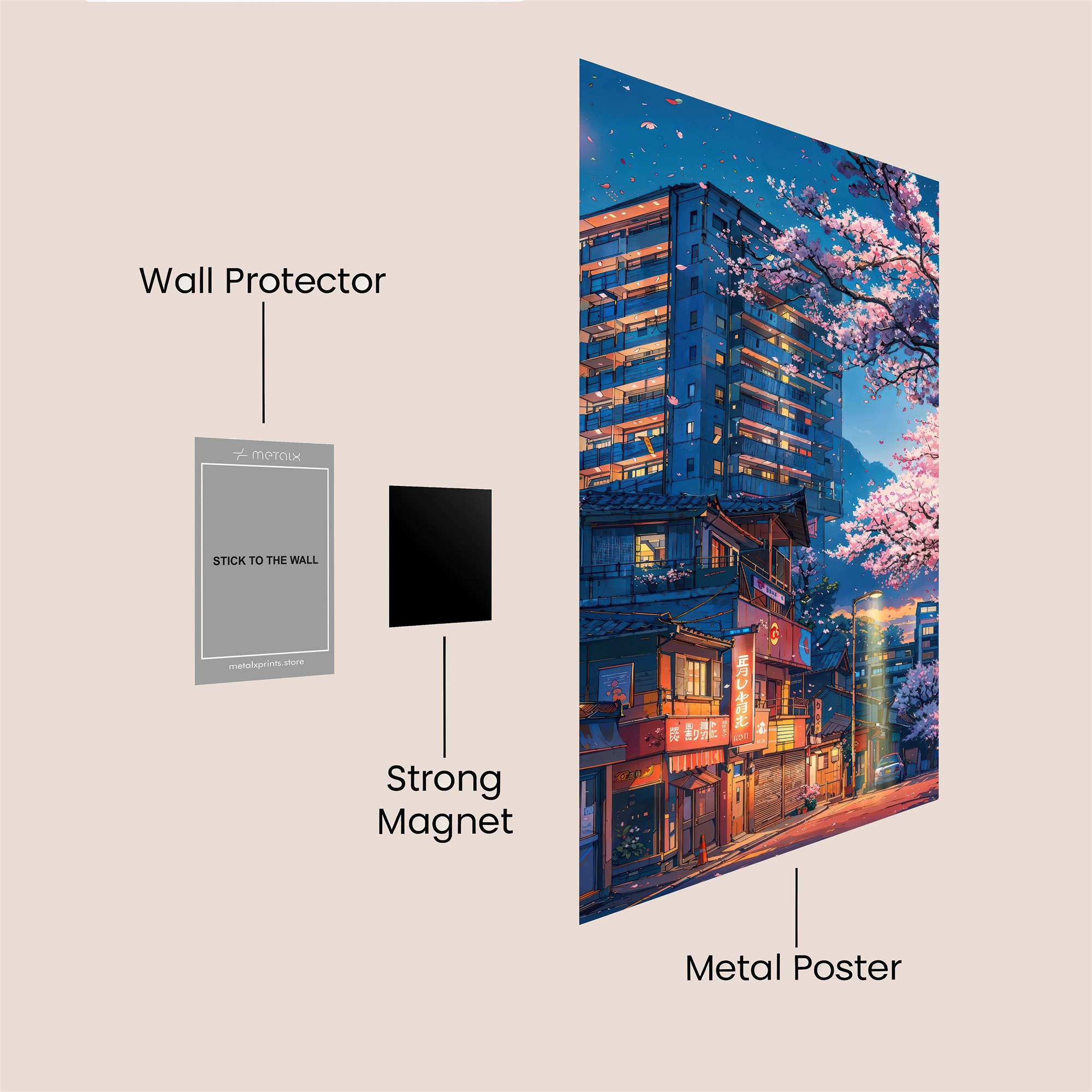 Tokyo Tranquil Safe Wall Magnetic / M