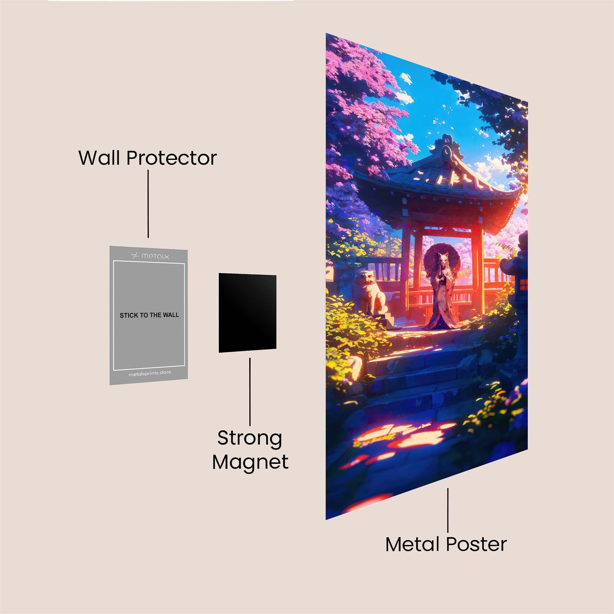 Pagoda Serenity Safe Wall Magnetic / M