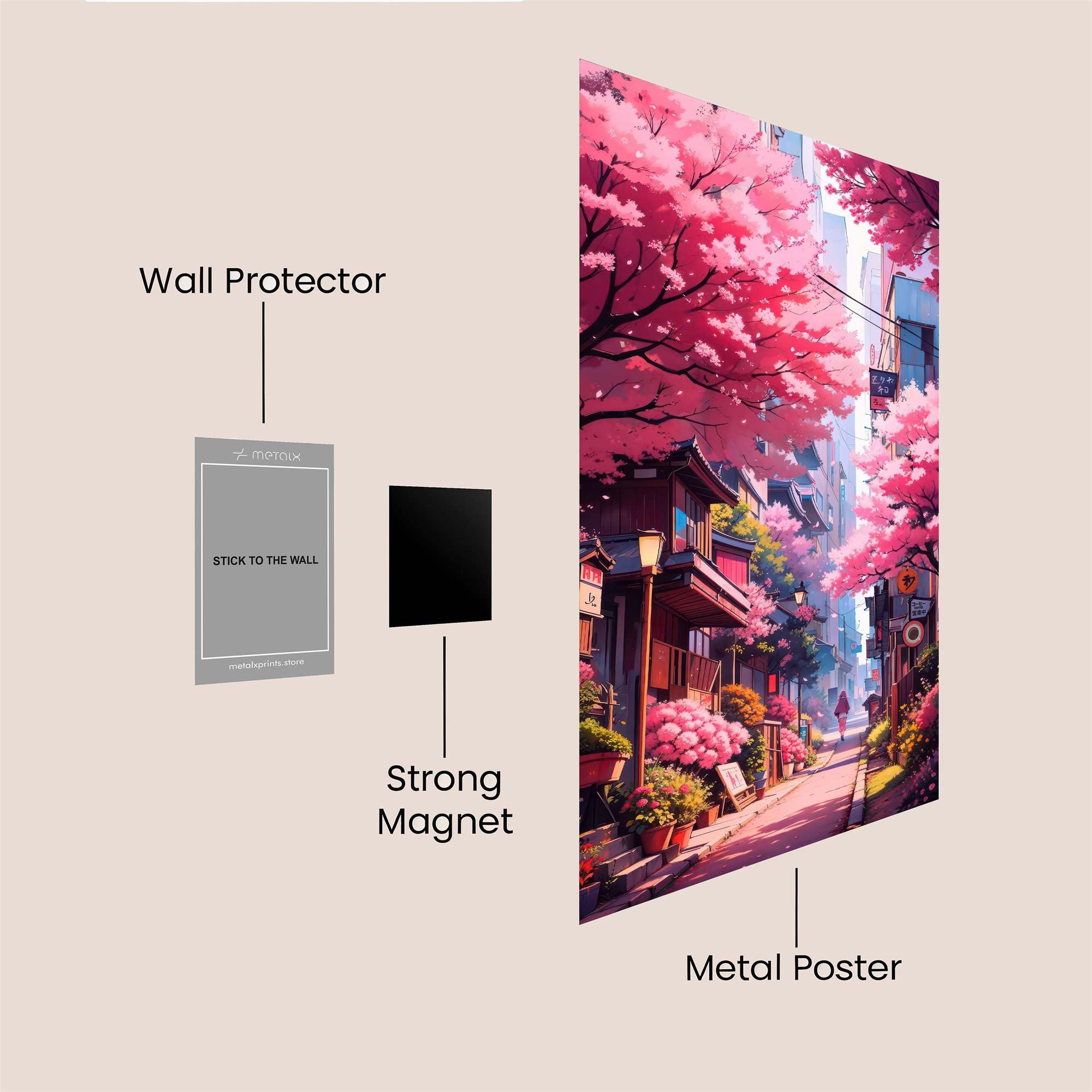 Sakura Serenity Safe Wall Magnetic / M