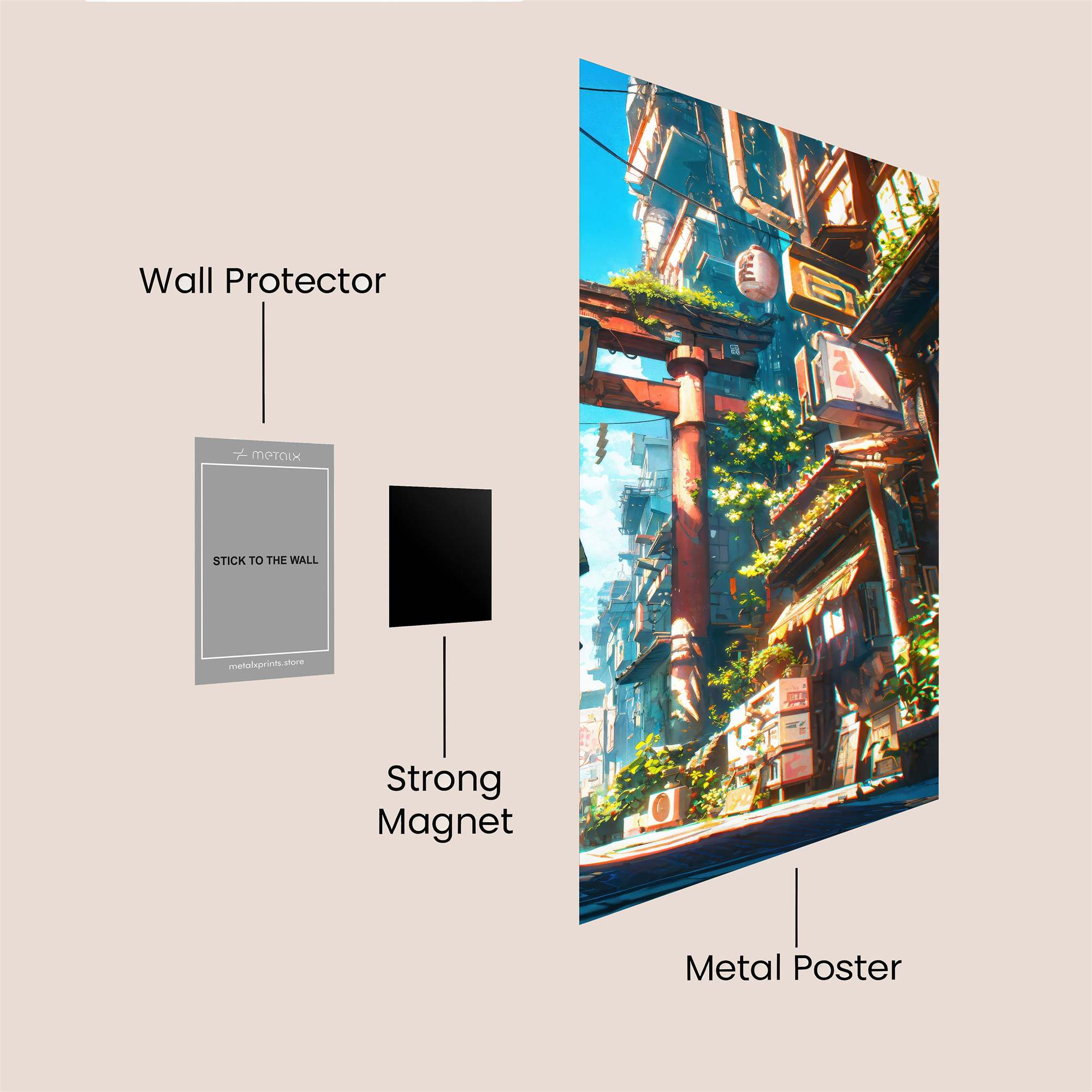 Tokyo Tranquil Safe Wall Magnetic / M