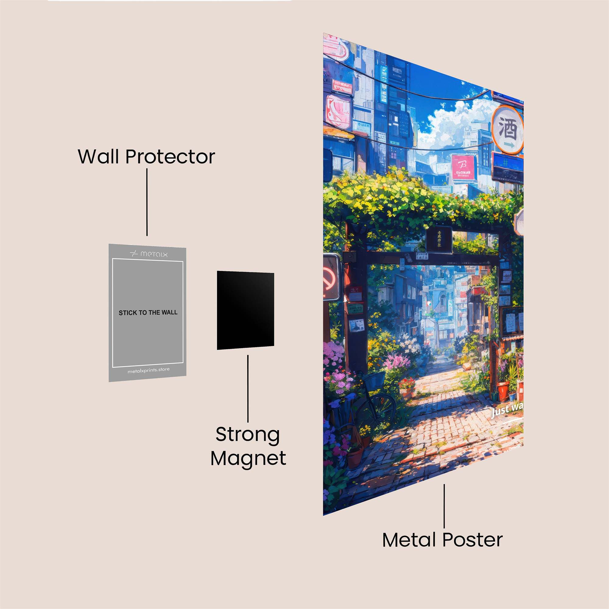 Neon Serenity Safe Wall Magnetic / M