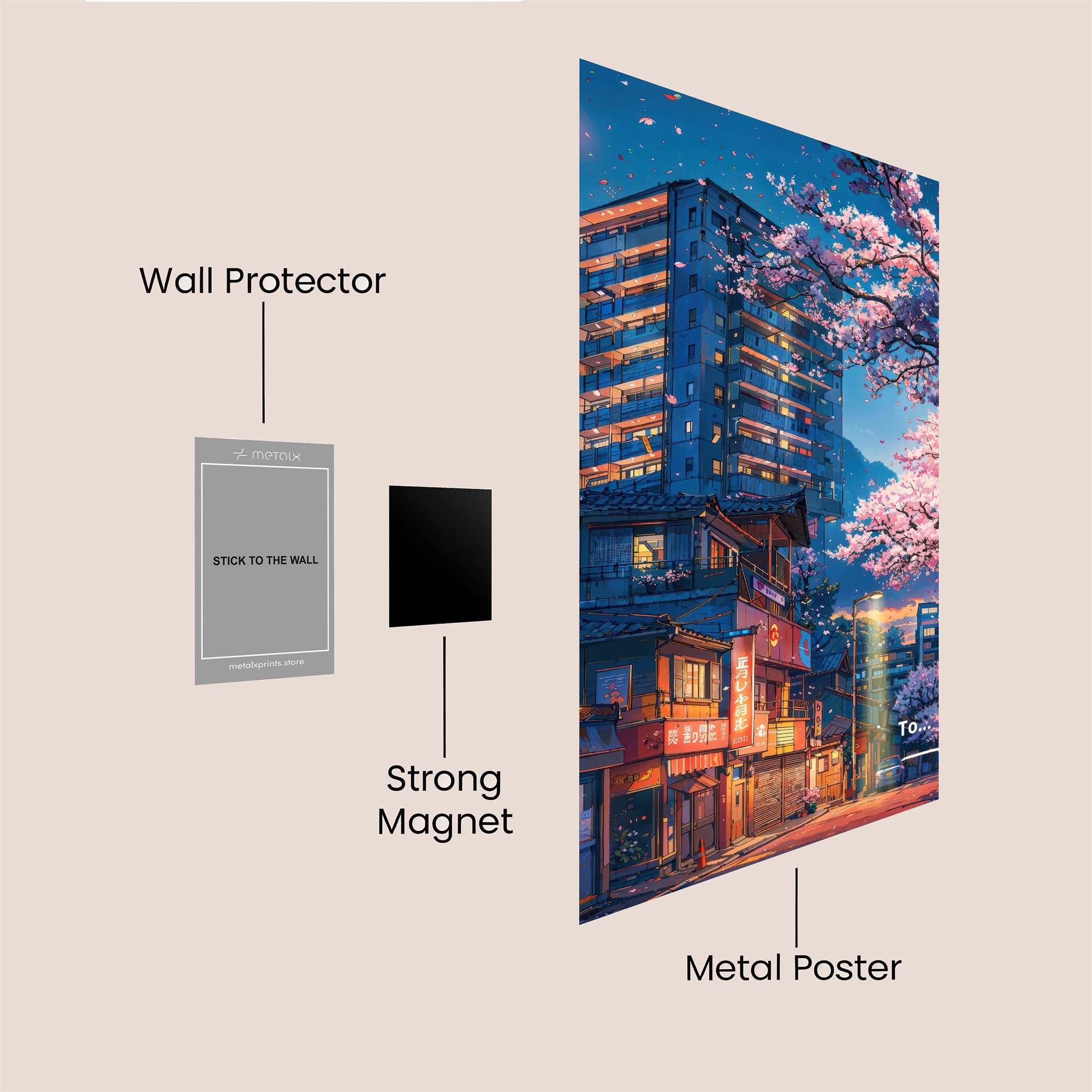 Tokyo Tranquil Safe Wall Magnetic / M