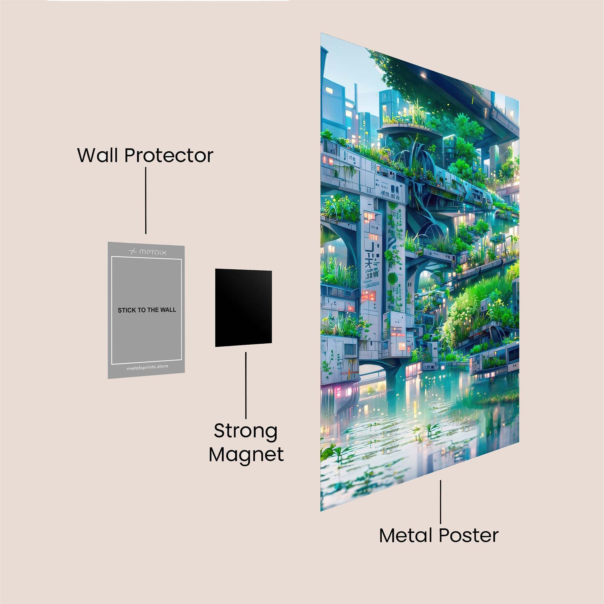 EcoMetropolis Safe Wall Magnetic / M