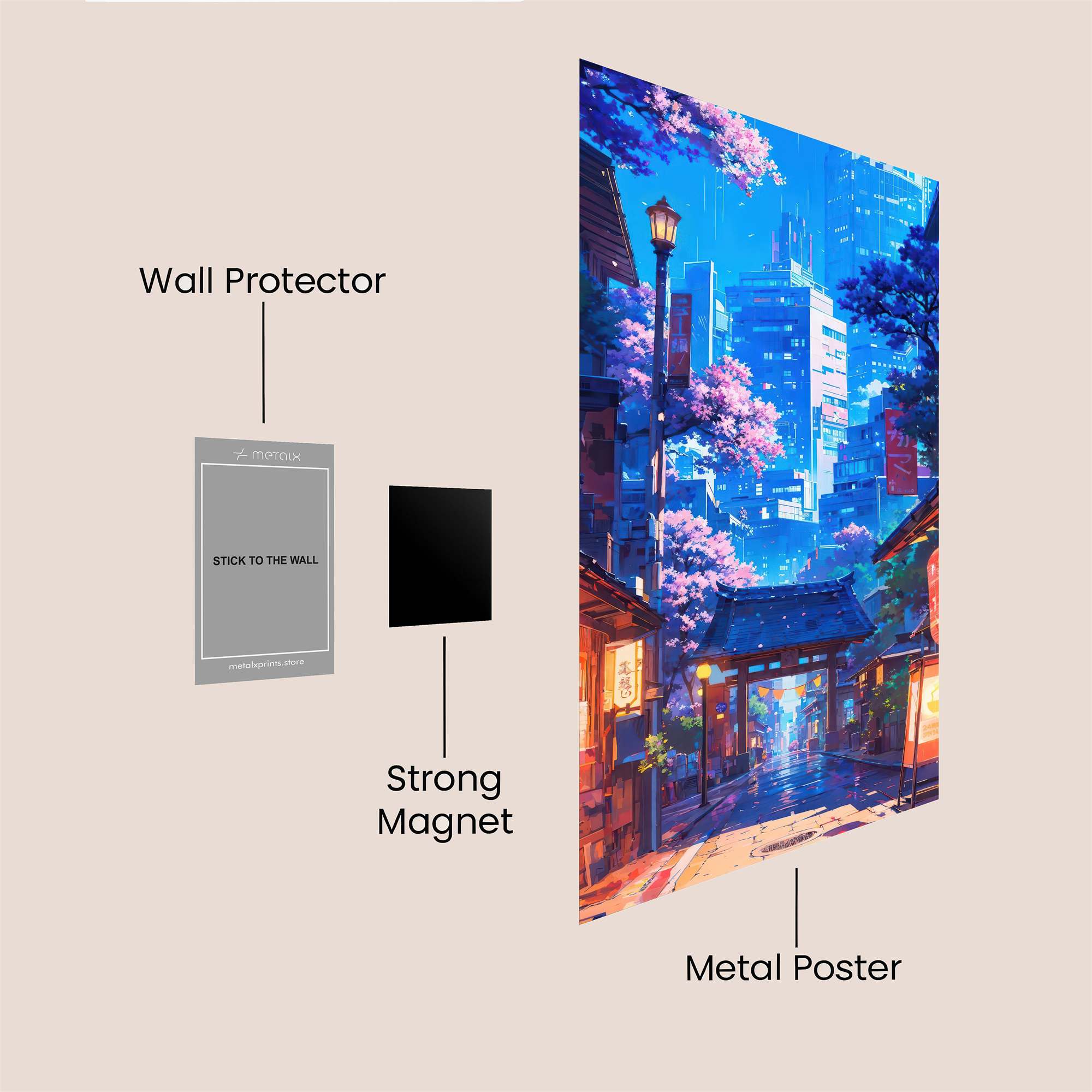 Tokyo Tranquil Safe Wall Magnetic / M