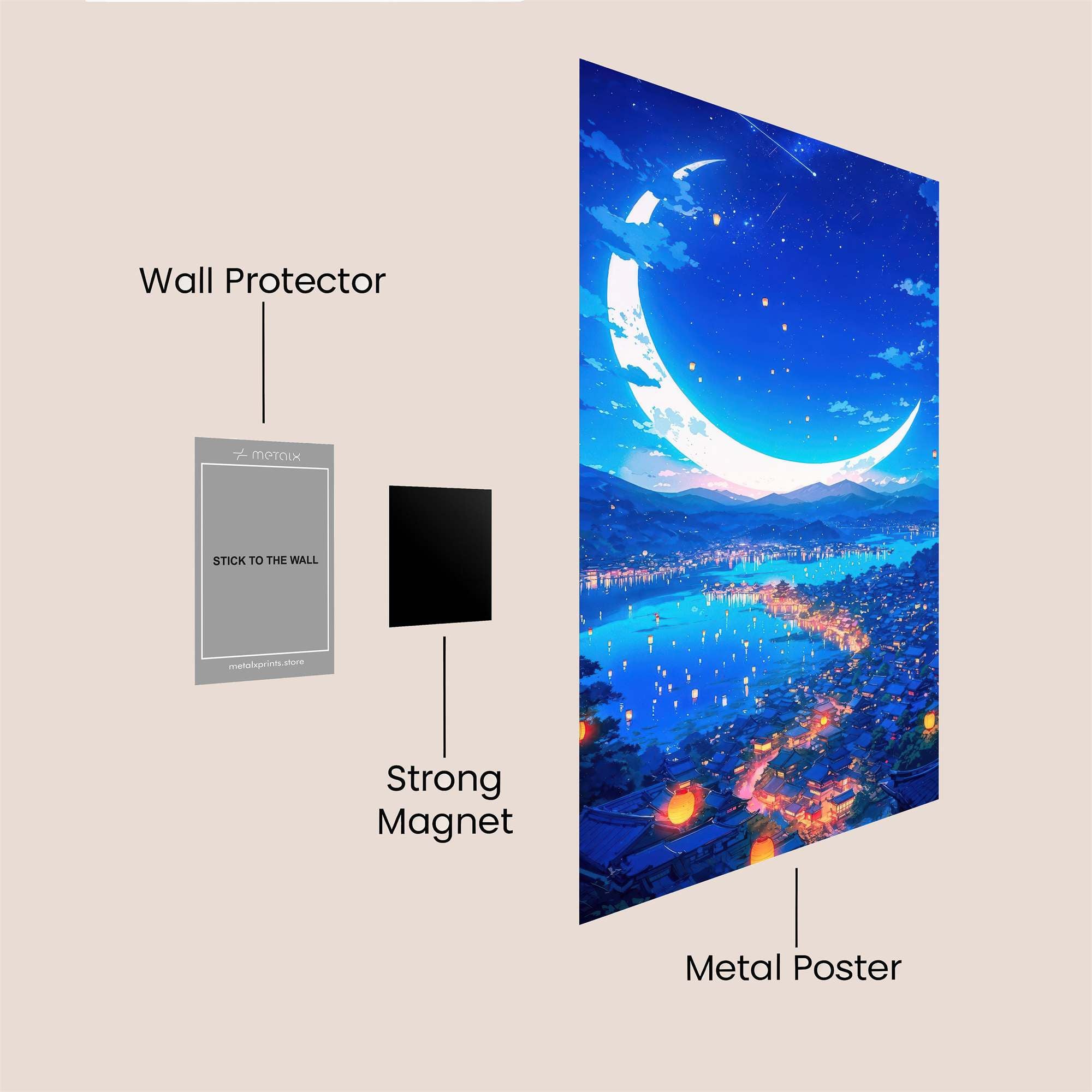 Moonlit Serenity Safe Wall Magnetic / M