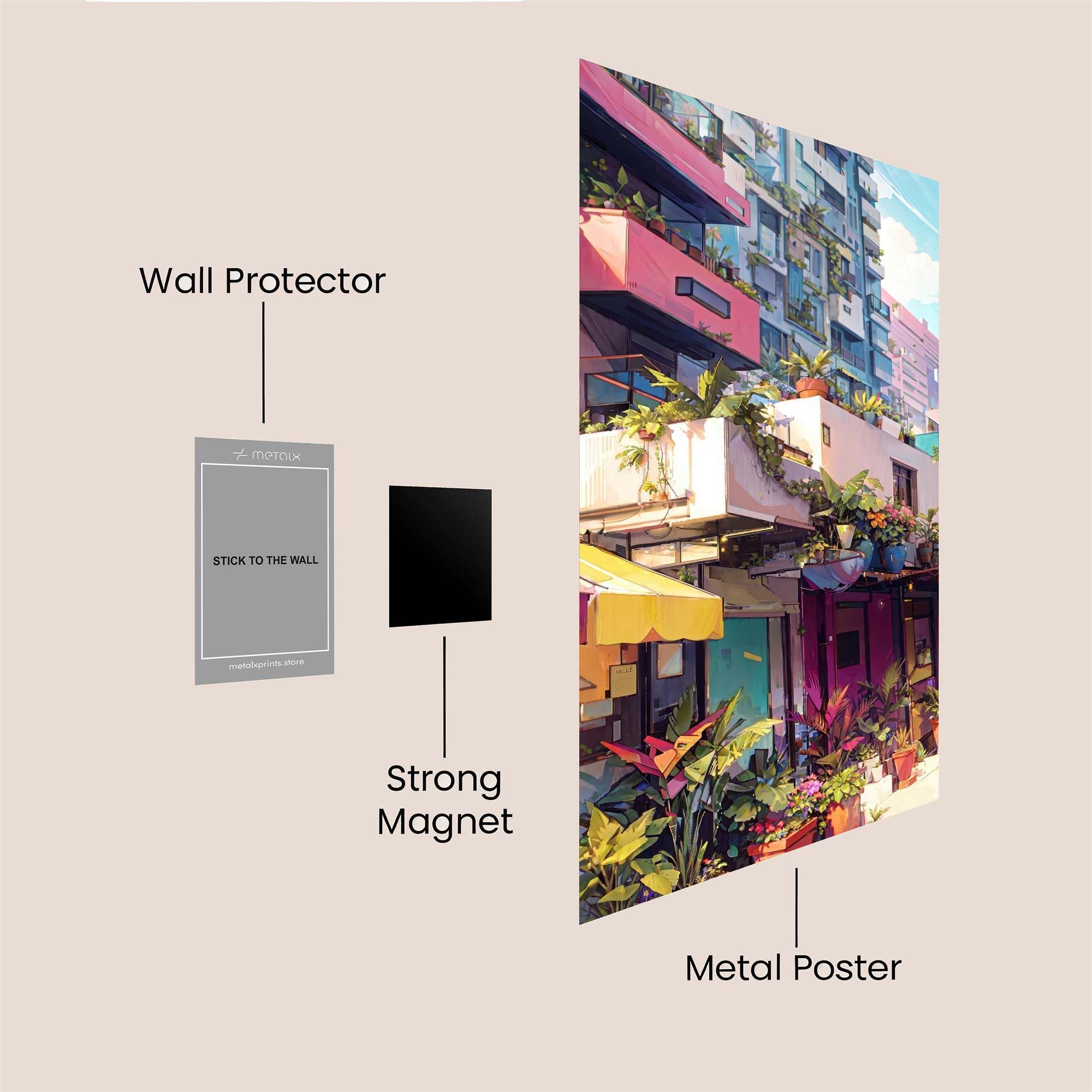 Urban Serenity Safe Wall Magnetic / M