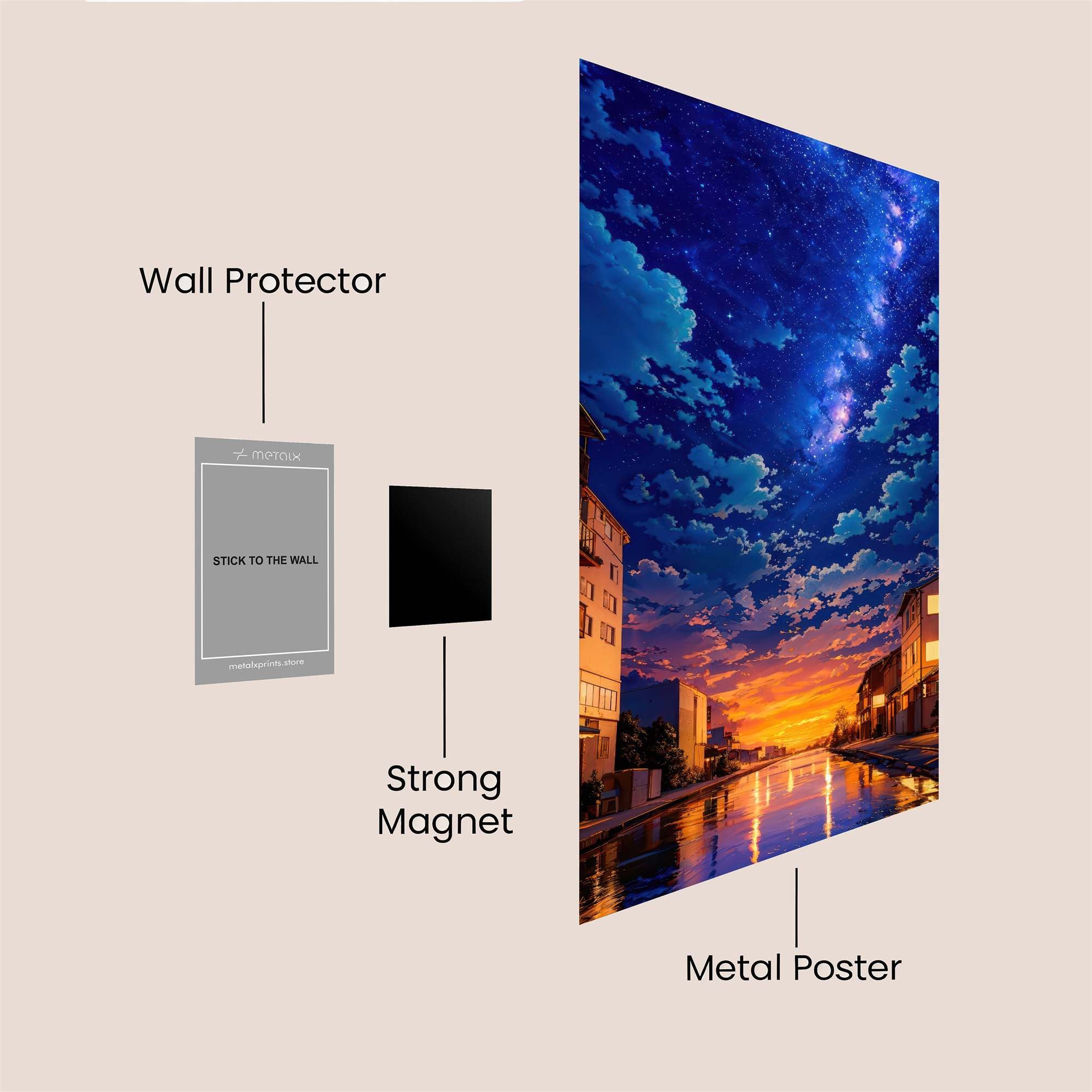Starry Serenity Safe Wall Magnetic / M