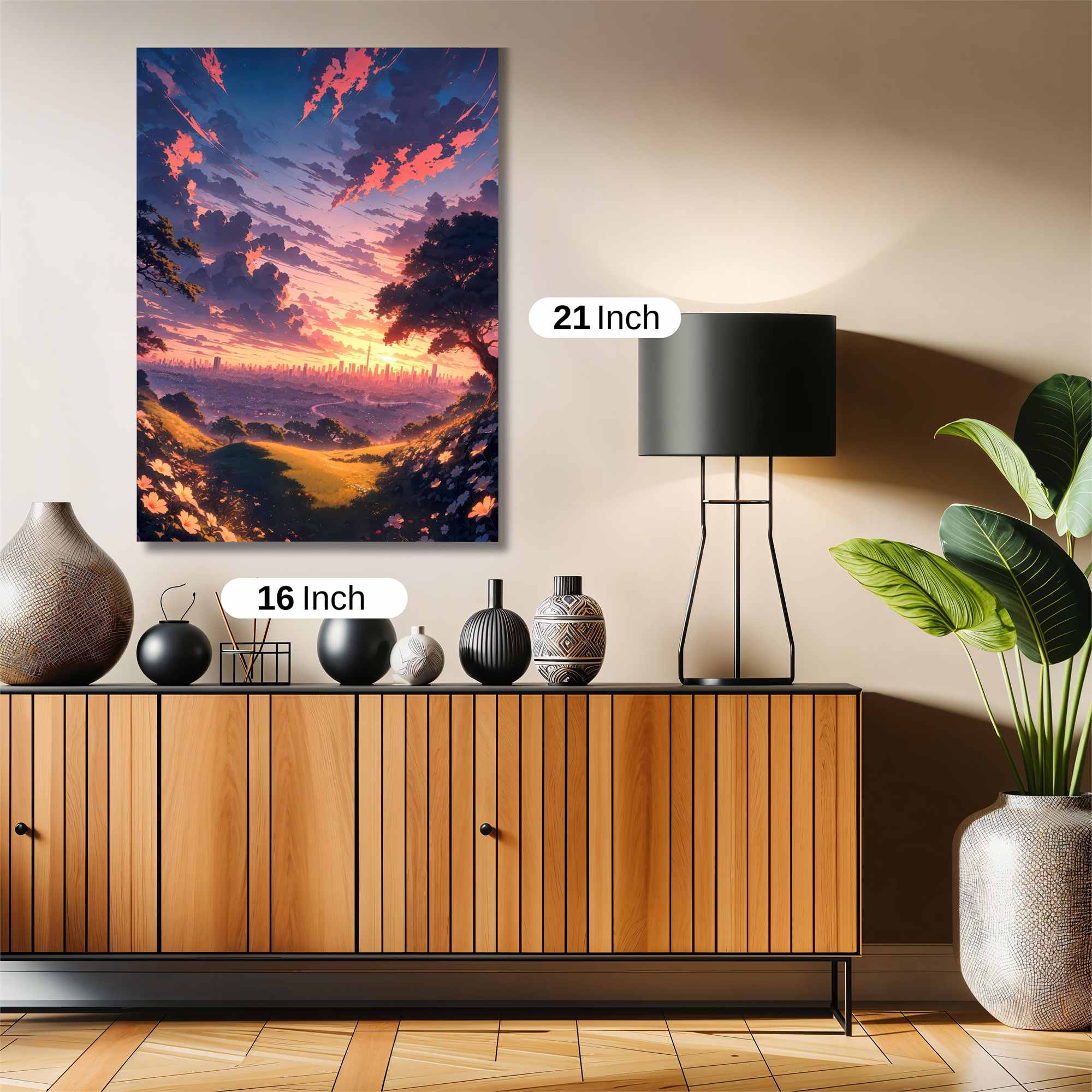 Sunset Serenity Safe Wall Magnetic / M
