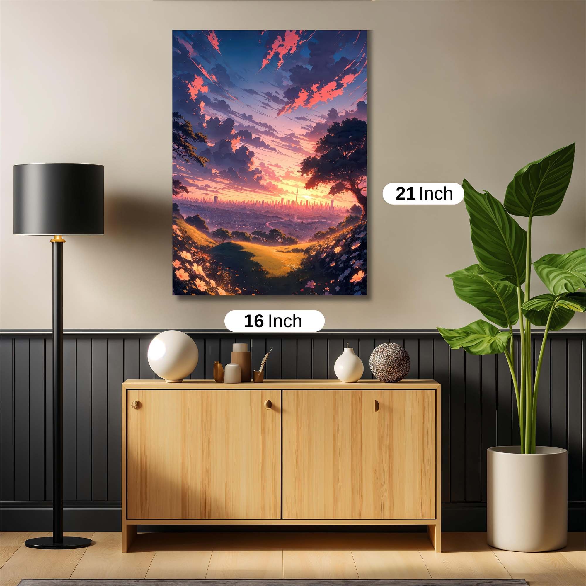 Sunset Serenity Safe Wall Magnetic / M
